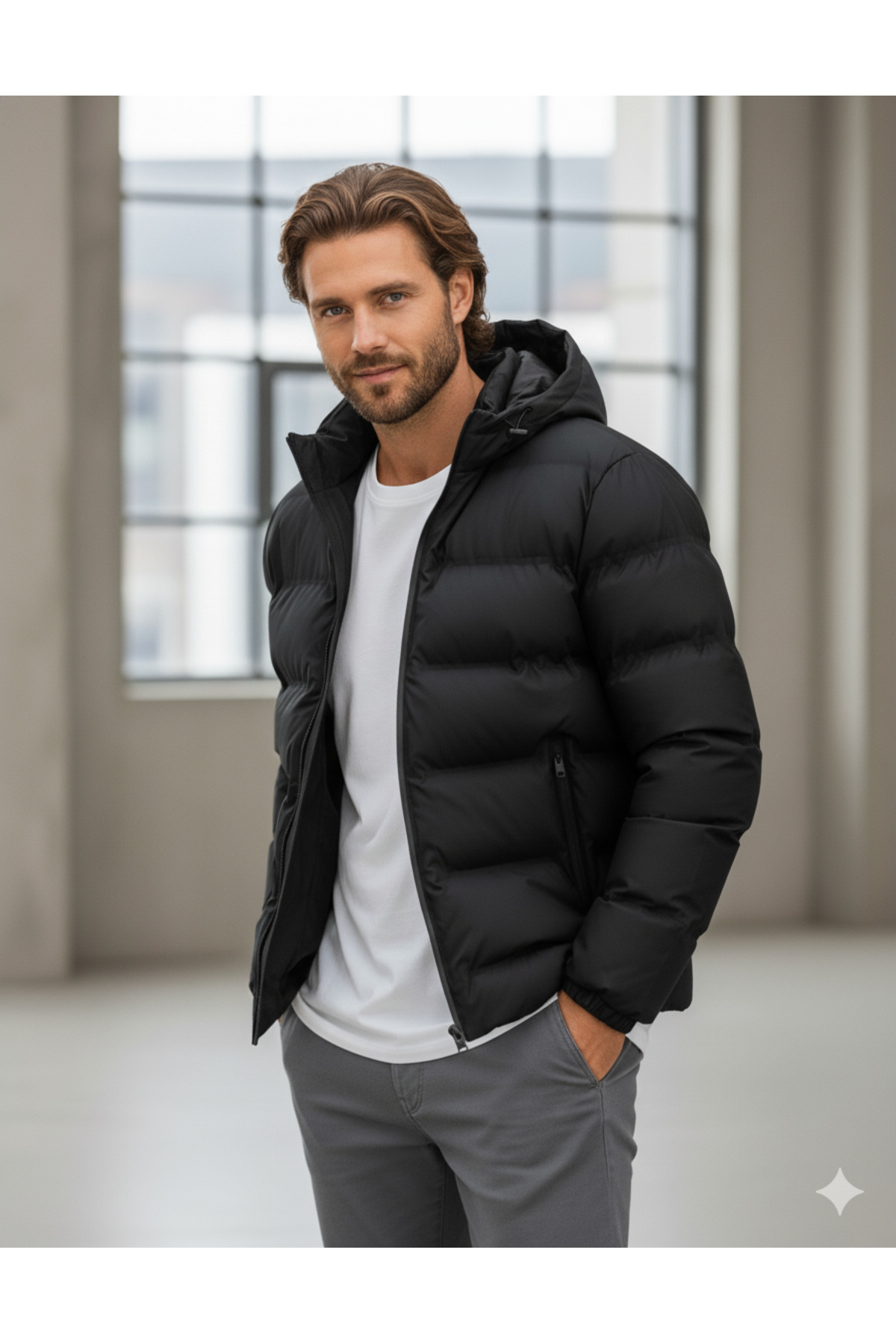 کاپشن مردانه راسته آستین استاندارد | جک اند جونز Jack & Jones 12283517-B - تصویر 3