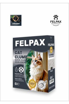 Felpax Aktif Karbonlu Hızlı Topaklanan Tozsuz Premium Kedi Kumu 6 Litre