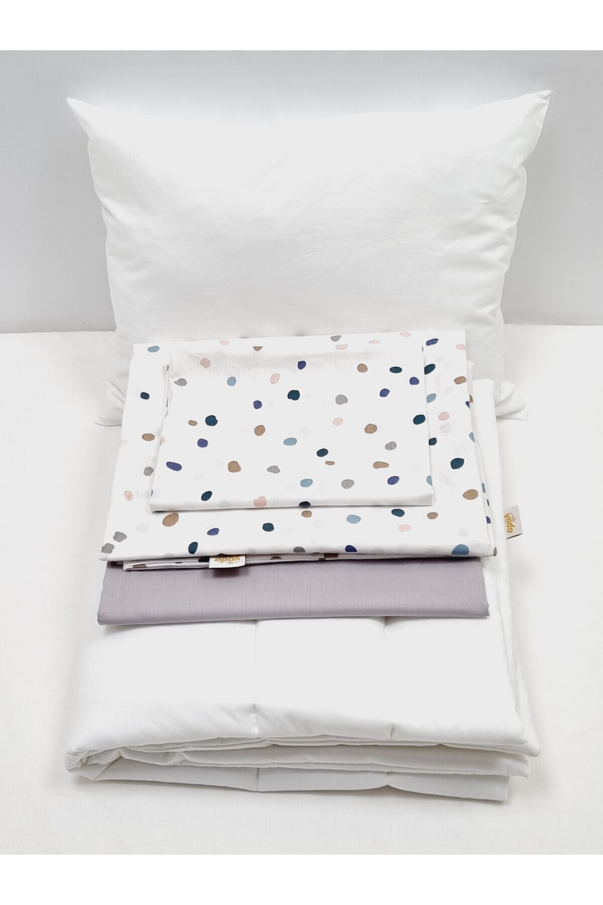 Yada Baby %100 Pamuklu Kumaştan Bebek 6 Parça Yorgan Ve Nevresim Takımı & Uyku Seti (70 X 120 CM) fotoğrafı 5 (önizleme)