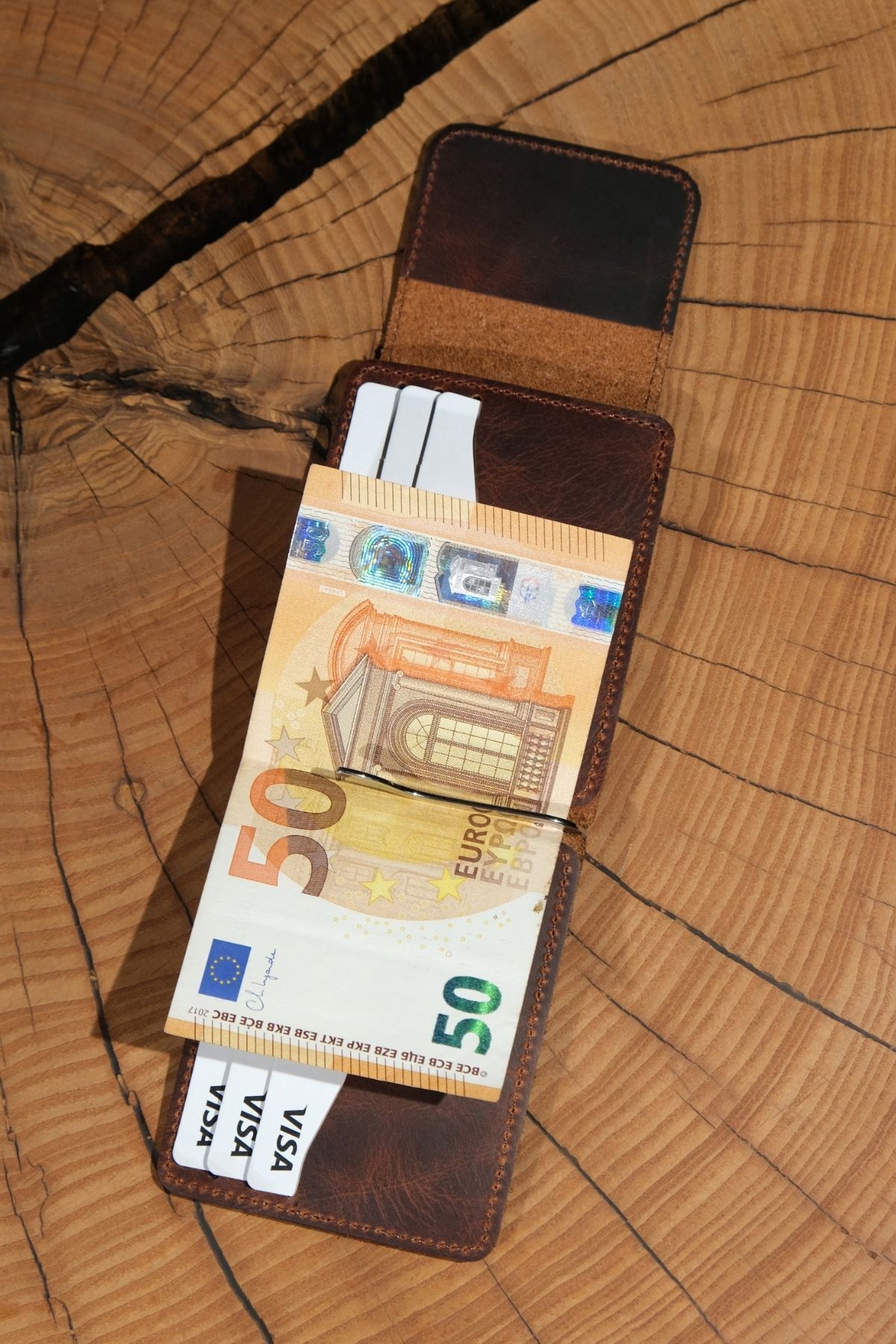 Lenax Leather  Milano - Hakiki Deri Para Klipsli Erkek Cüzdan & Kartlık – Mıknatıslı, 12 Kartlık, Bozuk Paralı - Görsel 6