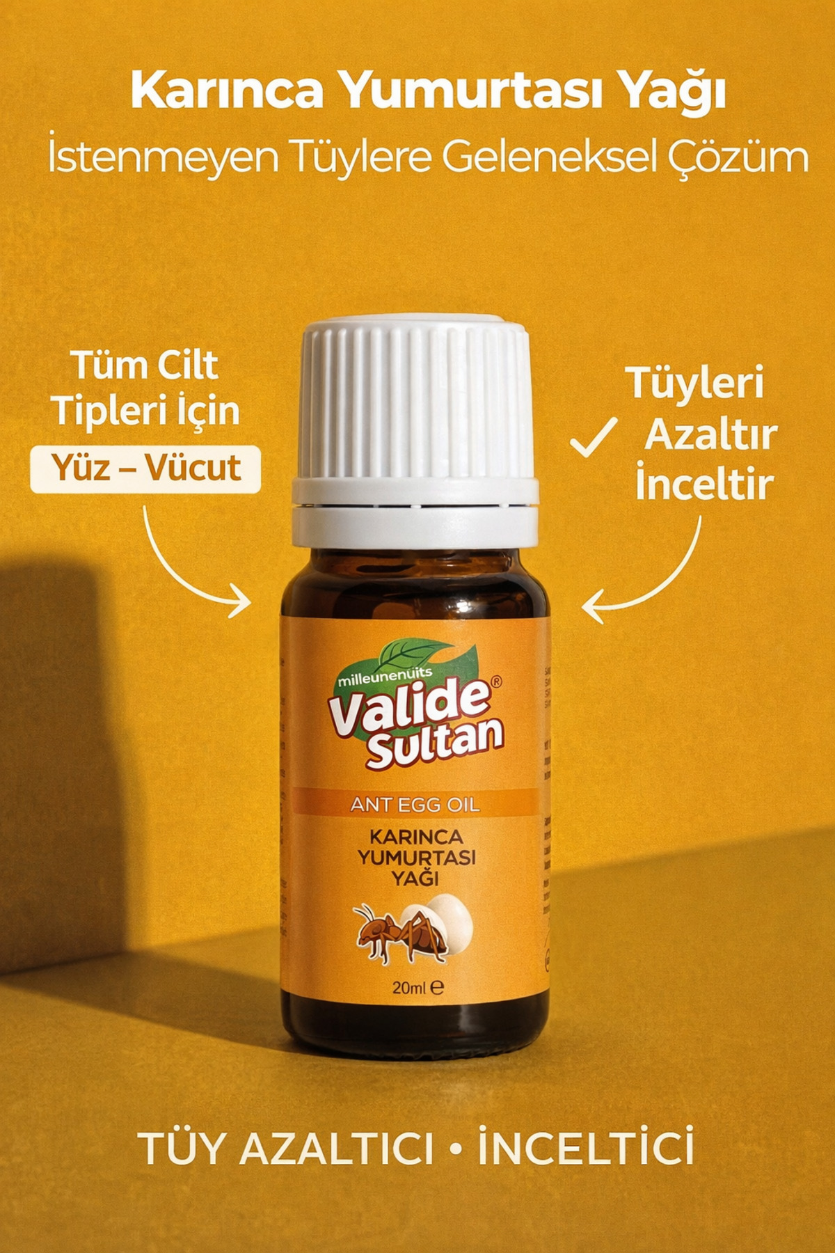 Tüy Dökücü Tüy Azaltıcı Karınca Yumurtası Yağı %100 Saf Limon Yağı Tüy — KLY1 — تصویر 5 از 8