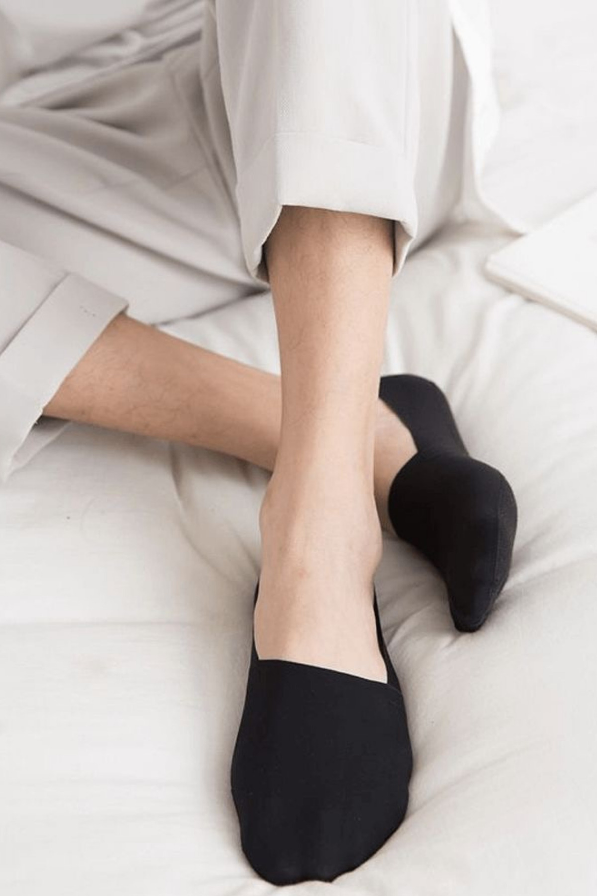 KRAL SOCKS  Kadın - Erkek Düz Desen (10'LU PAKET - 10 ÇİFT) Pamuklu Terletmez Babet Çorap - Görsel 2