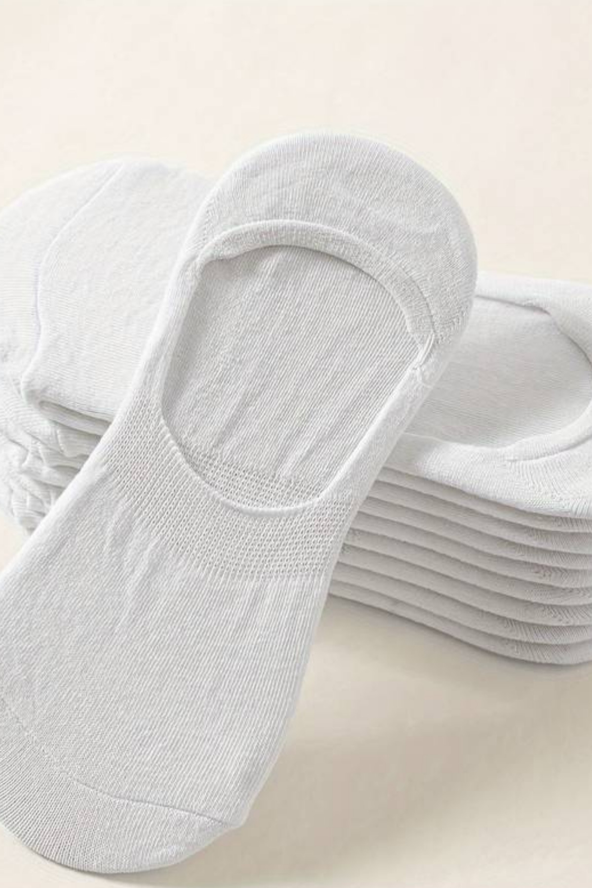 KRAL SOCKS 10 Çift Unisex Pamuklu Düz Desen Terletmez Babet Çorap görsel 4