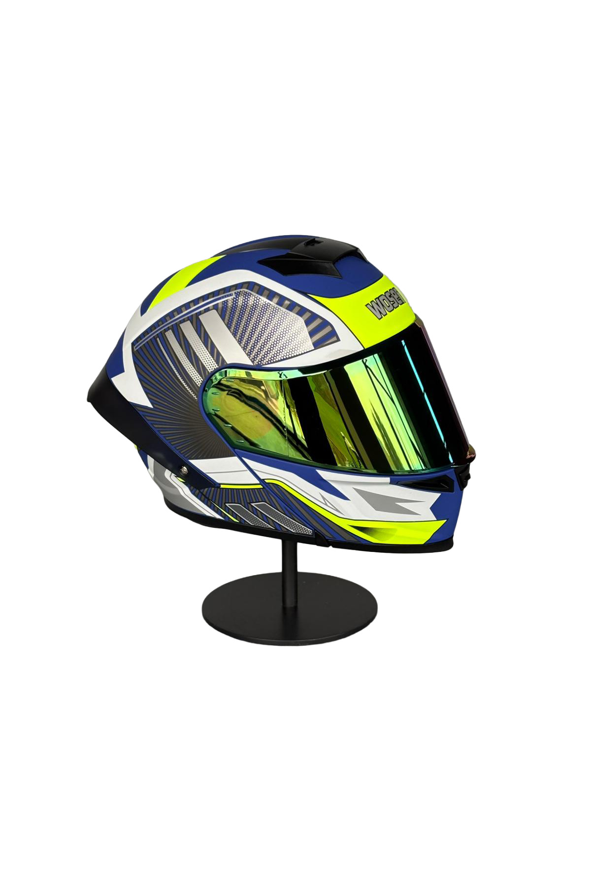 WOSEN Ws-202 Güneş Gözlüklü Çene Açılır Kask Siyah Vizörlü A1