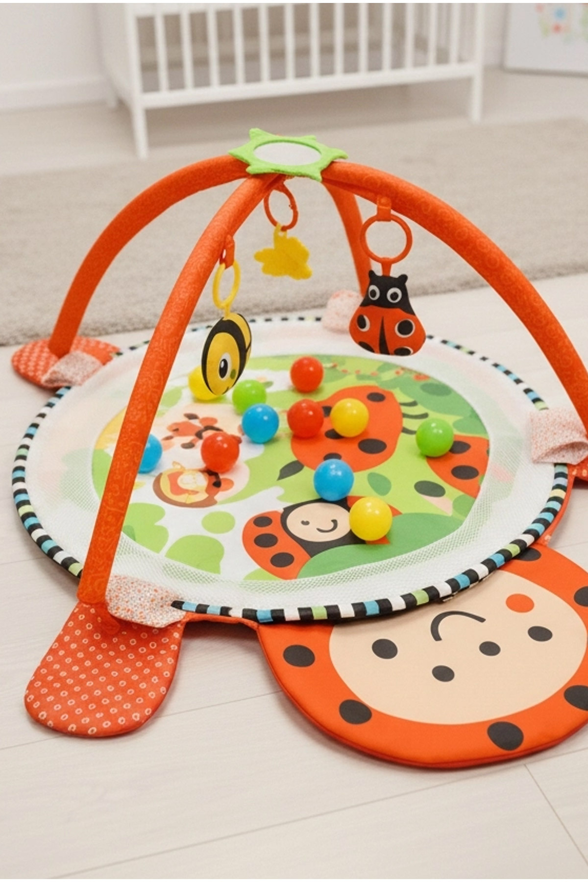 Budizzz Uğur Böceği Top Havuzuna Dönüşen Aktivite ve Oyun Halısı | 3'ü 1 Arada Aktivite Halısı fotoğrafı 5 (önizleme)