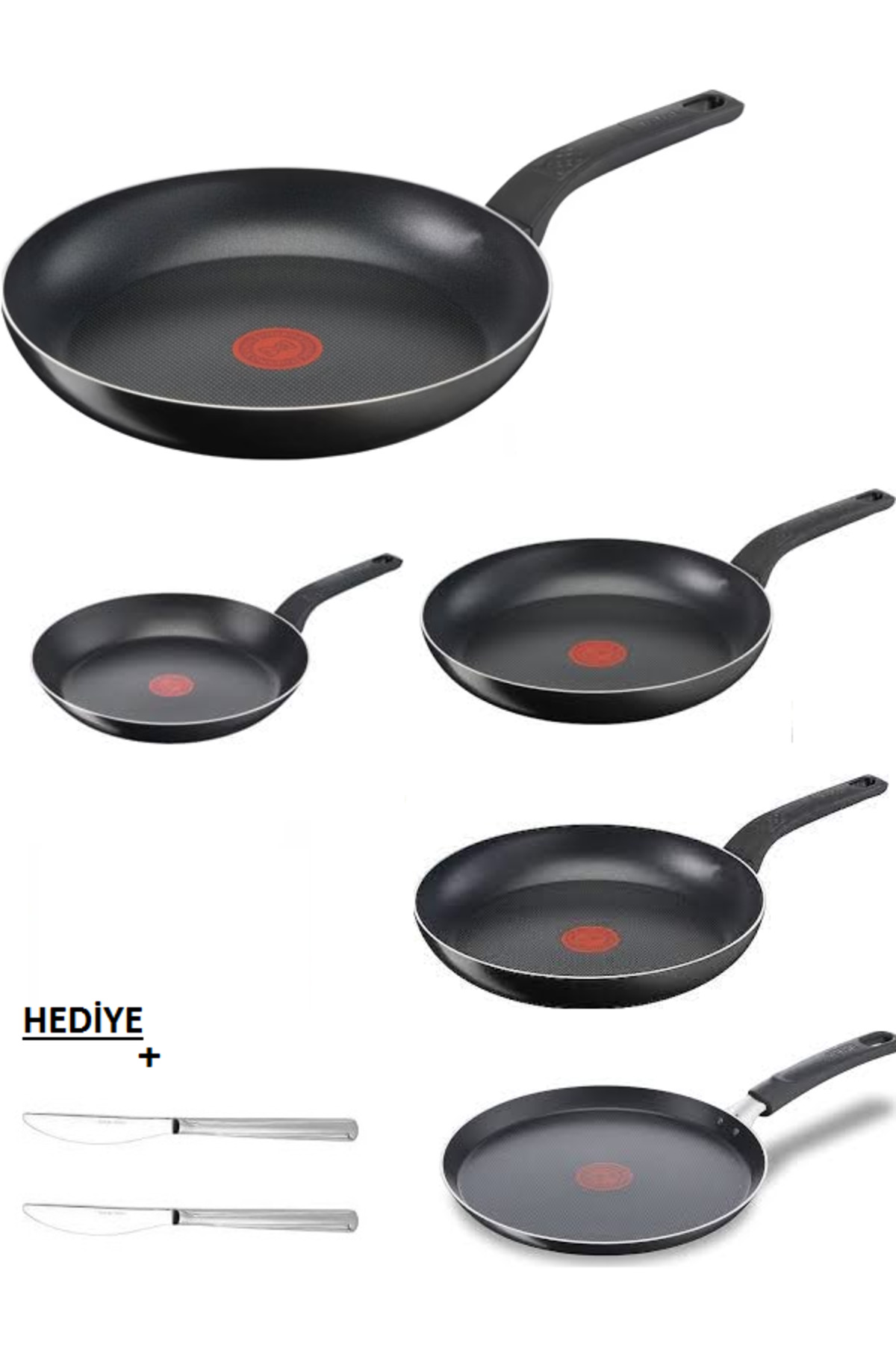 g-rap Tryff ‎ TEFAL Titanyum 2x Xl Force Tava Seti 28 26 20 25krep 28wok tava