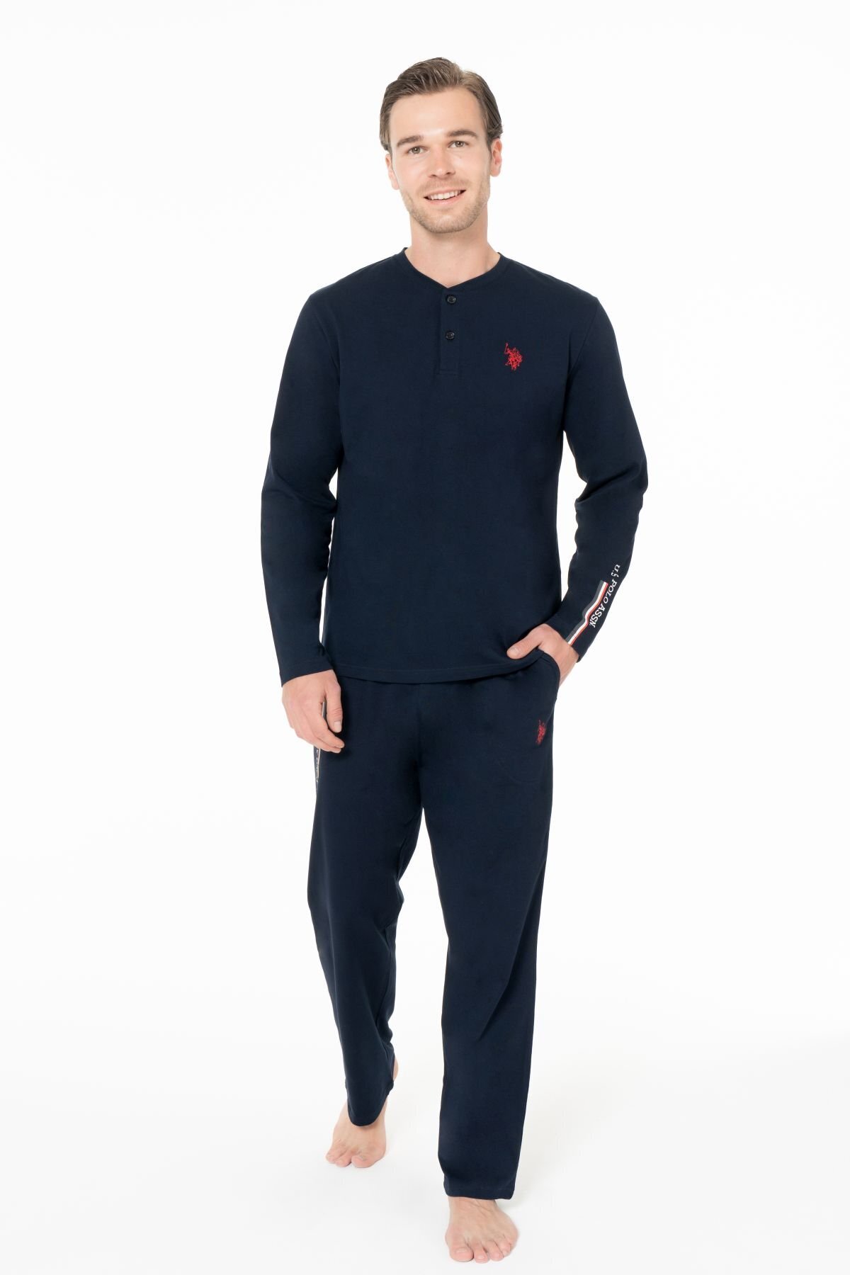 یو اس پولو ست لباس خواب مردانه سایز بزرگ ۱۸۹۵۹ - سرمه‌ای - سایز کوچک