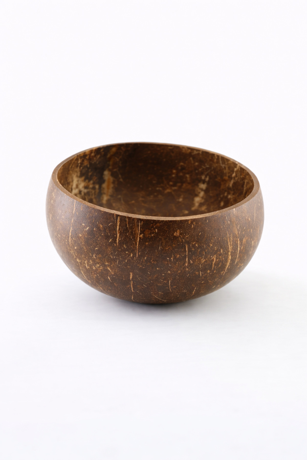Coconut Bowl – Smooth – Jumbo - Handmade – Natural – Salad & Snack Bowl – Shiny