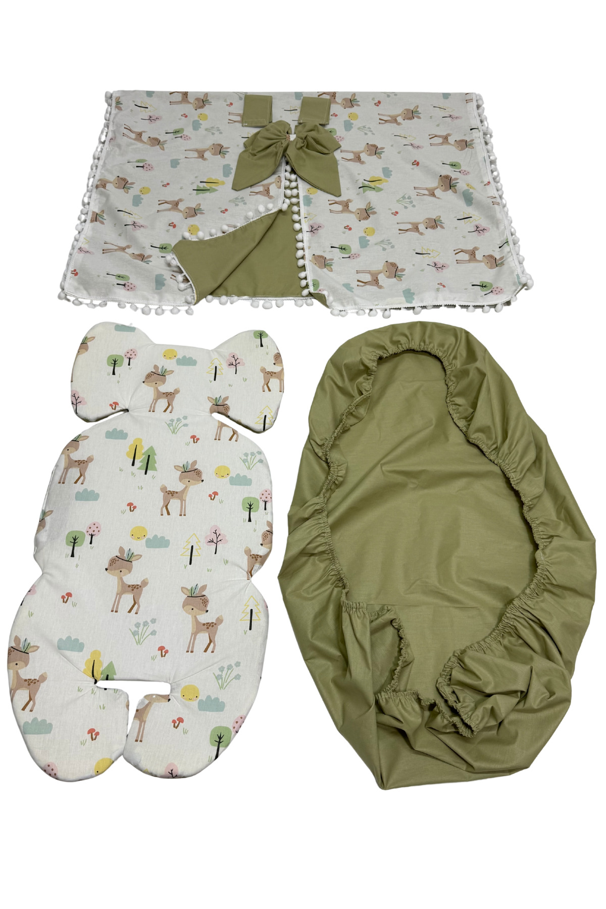 Happy Baby Dikiş Atölyesi 10’lu Babynest Puset Örtüsü Alt Açma Emzirme Yastığı Emzirme Önlüğü Ana Kucağı fotoğrafı 5 (önizleme)