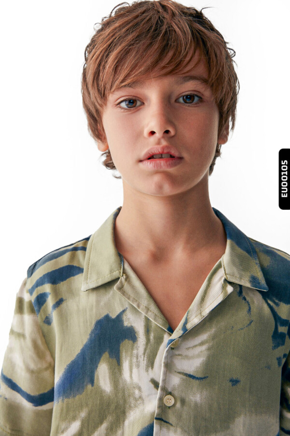 Nk Kids Akıtma Desenli Ceket Yakalı Düğmeli Kısa Kollu Erkek Çocuk Gömlek 8-14 Yaş 46325 fotoğrafı 4 (önizleme)