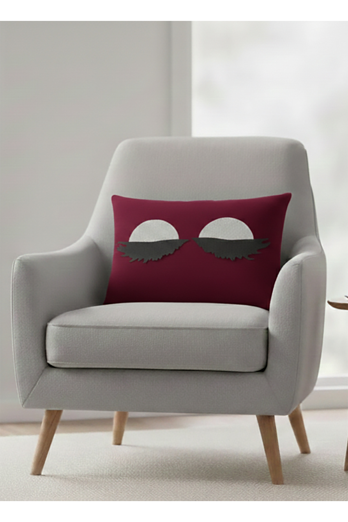 Stainproof Wipeable Eyelash Pillow Sham 50*32 cm