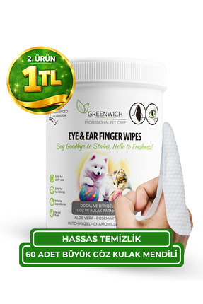 Greenwich Zero Point of Beauty Göz Kulak Çene Pati Büyük Boy Parmak Mendil 60...