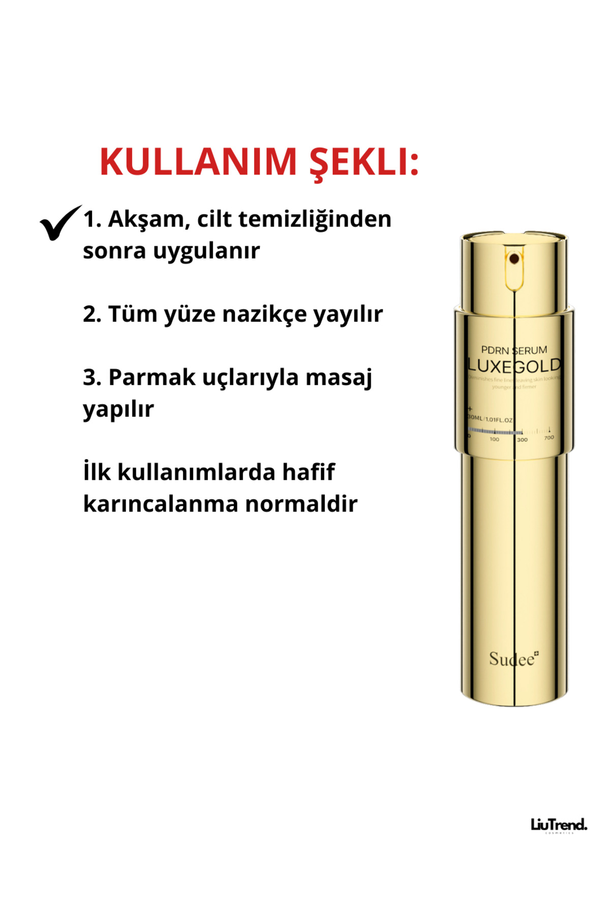 Luxegold PDRN 300 Renewal Serum (2 ml*10 adet) Altın Spiküller ve PDRN Lifting Serum — SU026 — تصویر 5 از 6