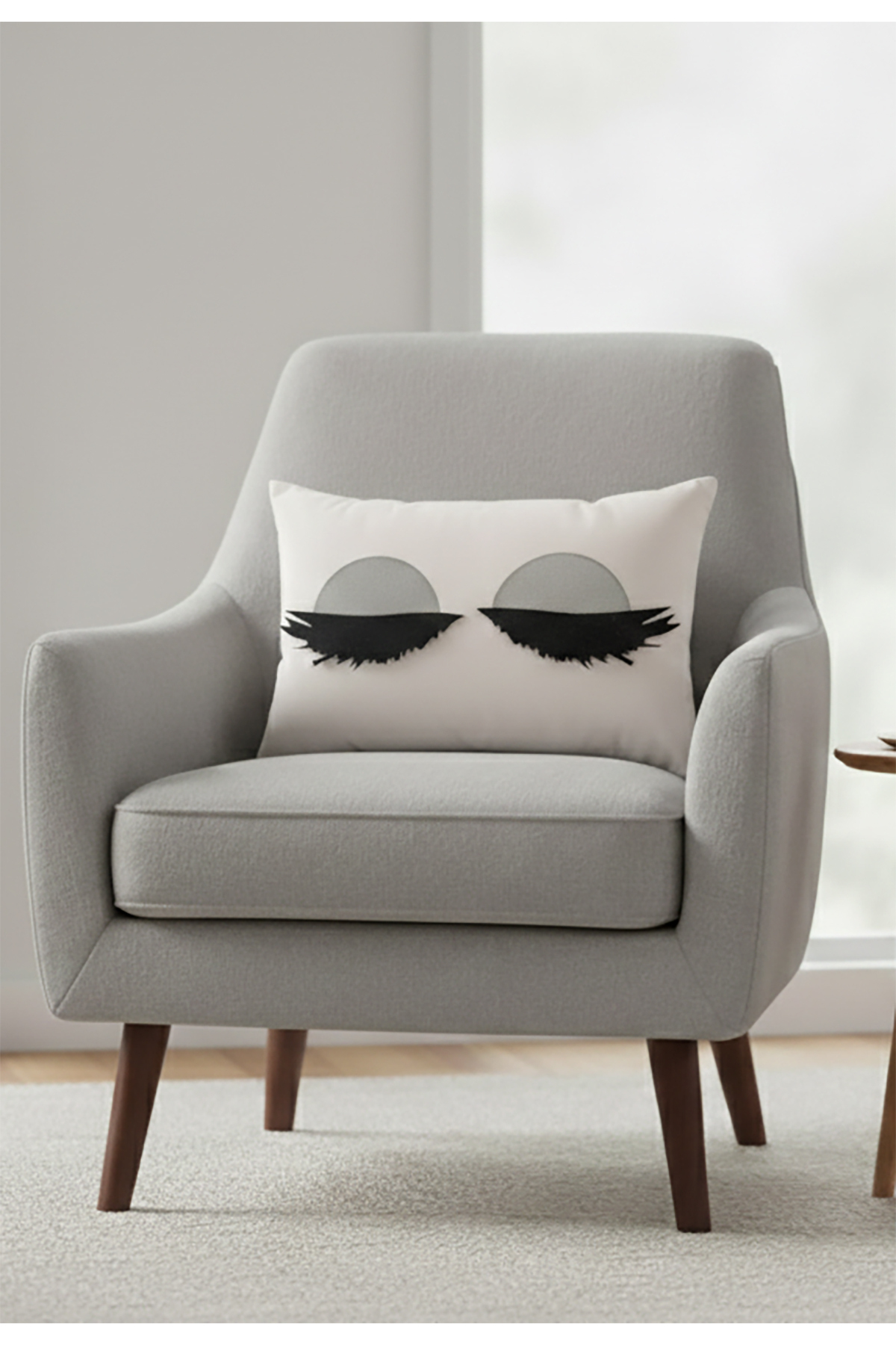 Stainproof Wipeable Eyelash Pillow Sham 50*32 cm