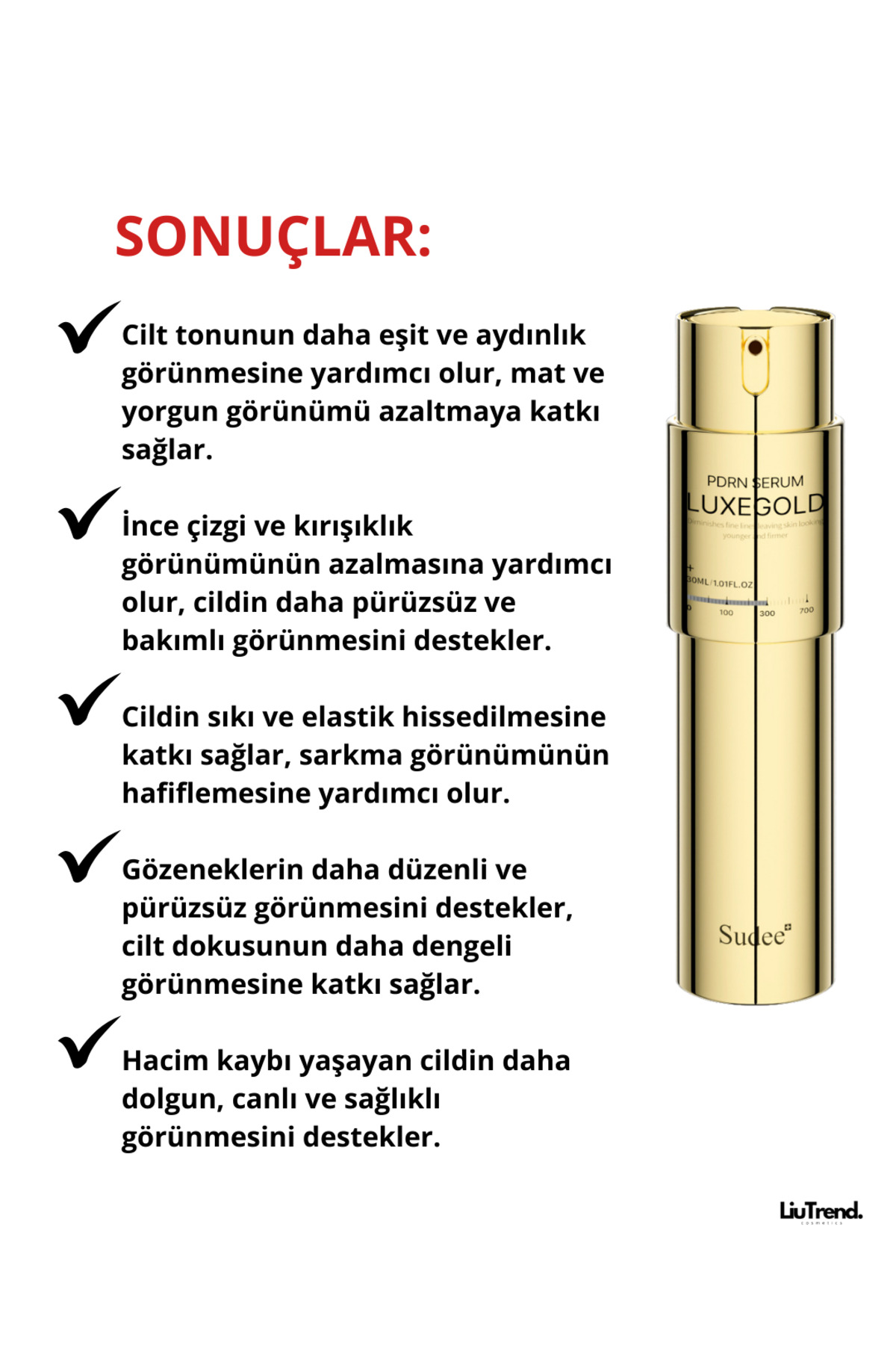 Luxegold PDRN 300 Renewal Serum (2 ml*10 adet) Altın Spiküller ve PDRN Lifting Serum — SU026 — تصویر 4 از 6