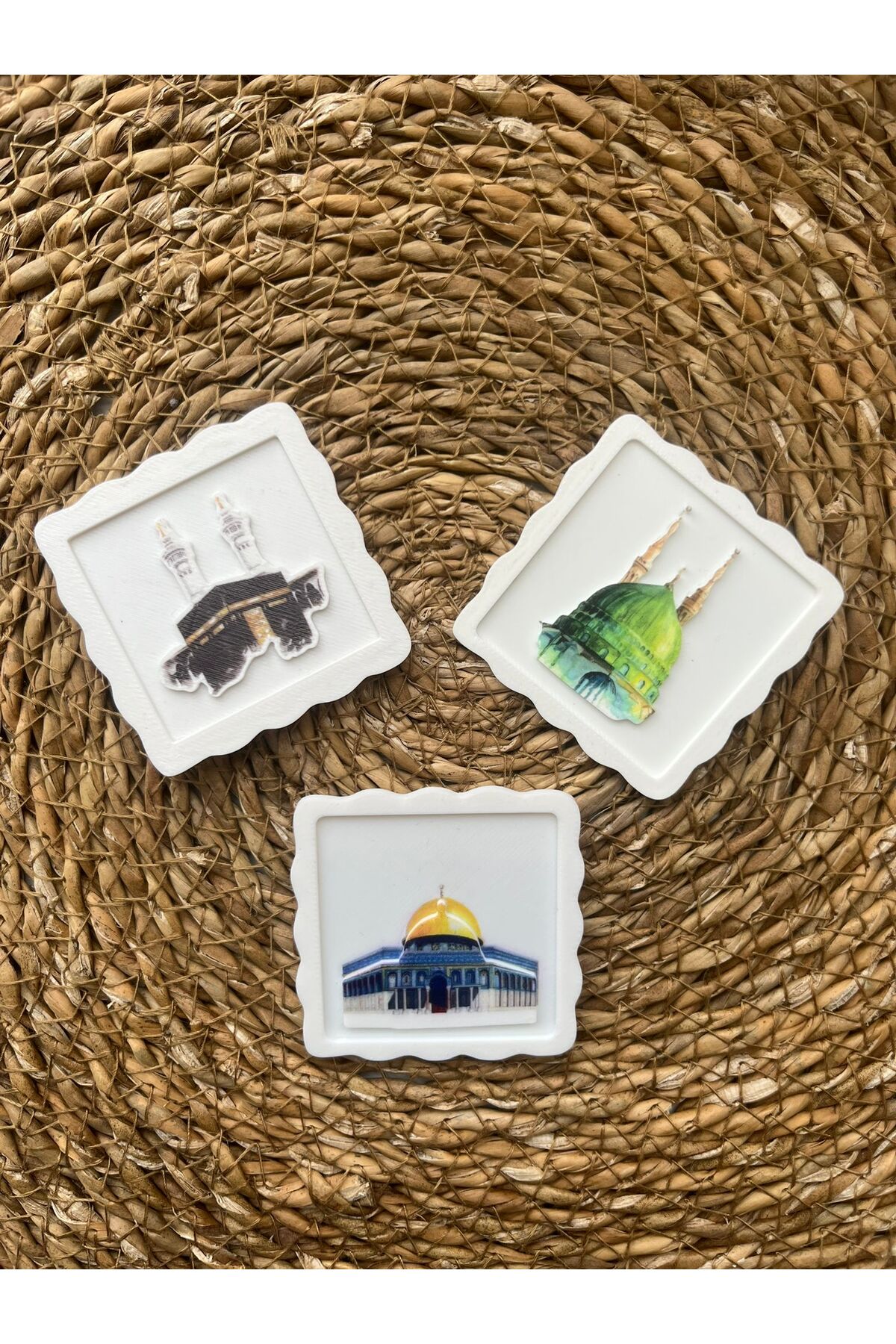 6 Ramadan Gifts, Lamp Gift, Iftar Gift, Tooth Rent Magnet Kaaba Jerusalem Medina