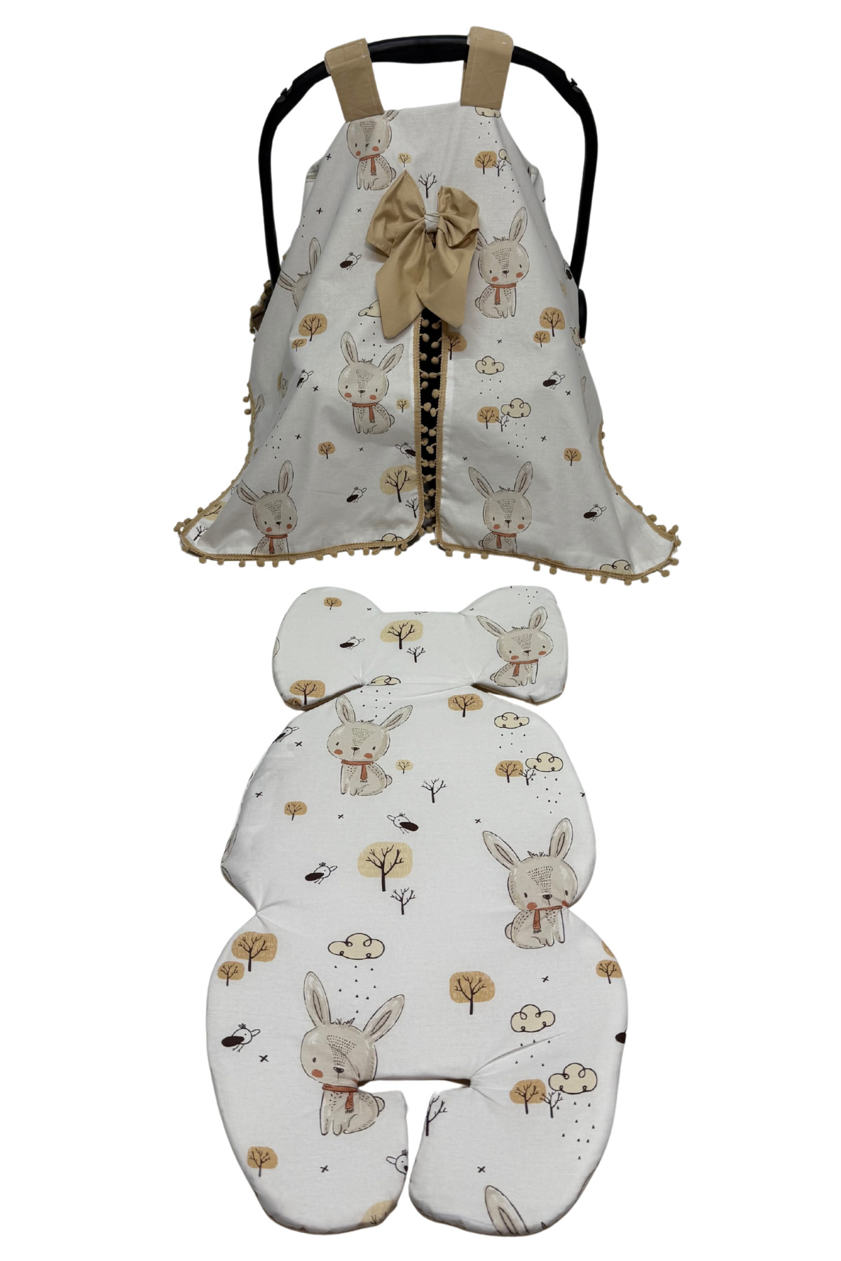 Happy Baby Dikiş Atölyesi 10’lu Babynest Puset Örtüsü Alt Açma Emzirme Yastığı Emzirme Önlüğü Ana Kucağı fotoğrafı 3 (önizleme)