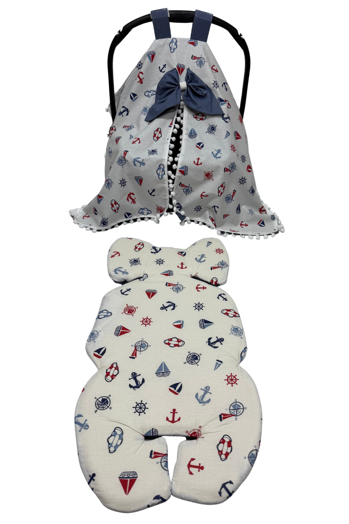 Happy Baby Dikiş Atölyesi 10’lu Babynest Puset Örtüsü Alt Açma Emzirme Yastığı Emzirme Önlüğü Ana Kucağı fotoğrafı 5 (önizleme)