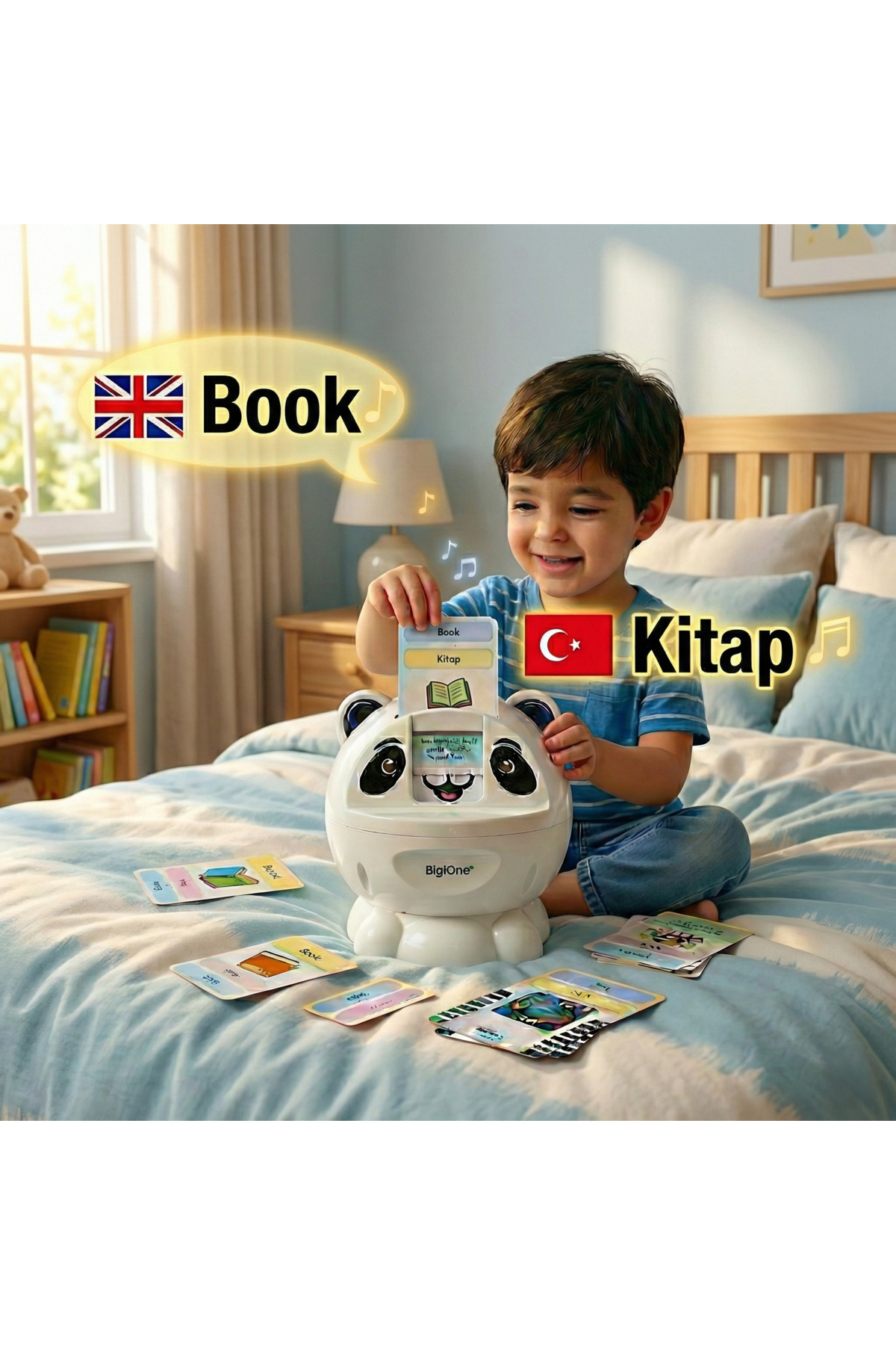 Bigibuddy İngilizce Türkçe Eğitici Sesli Kelime Kartı WordsBuddy Ev Eşyaları 07 (BigiOne İle Çalışır) fotoğrafı 4 (önizleme)