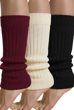 mrm pro Tozluk Triko Örgü Diz Altı Baldır Isıtıcı 3-Çift Premium Esnek