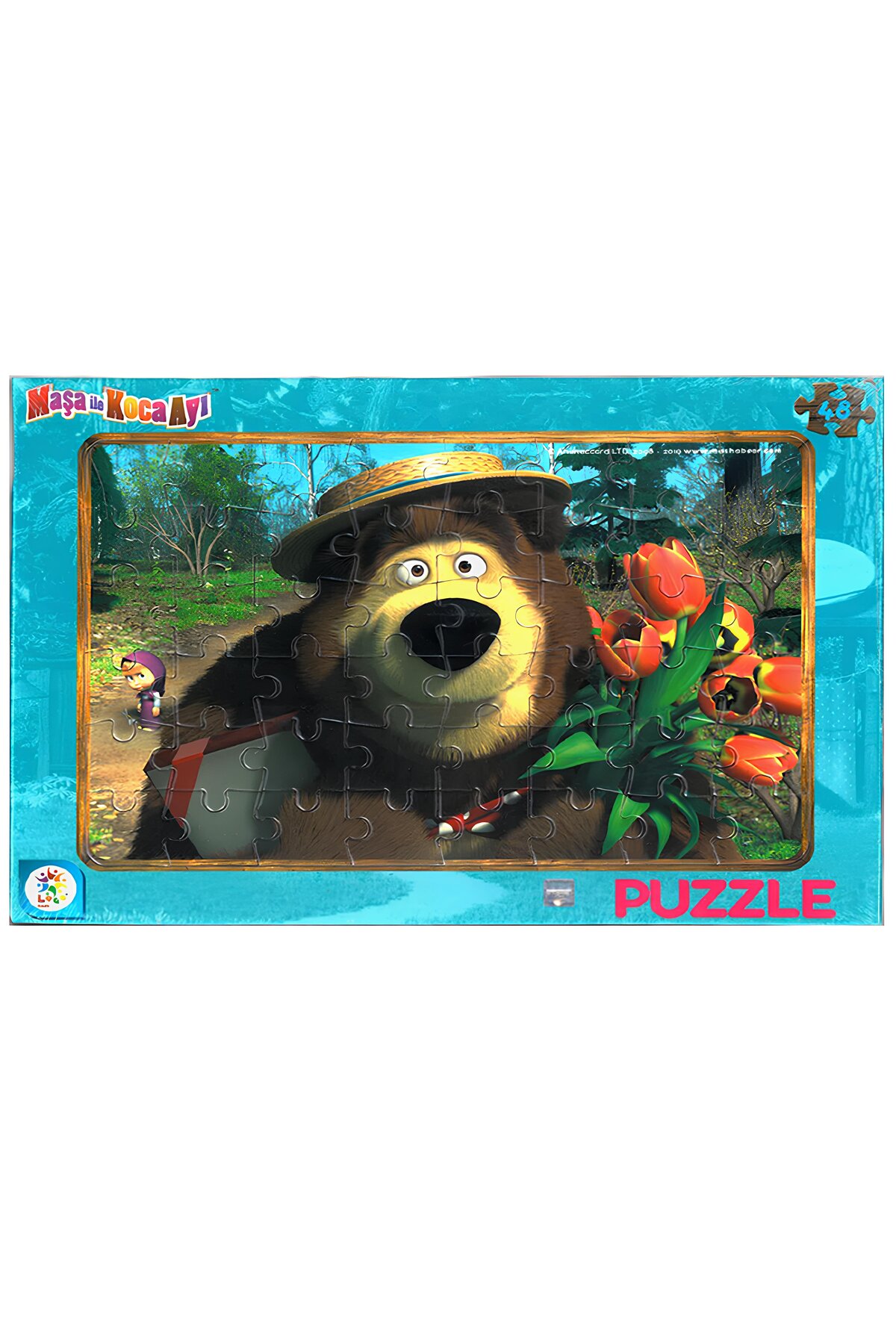 LAÇO KİDS Maşa Ile Koca Ayı 2'li Lisanslı Frame Puzzle/yapboz (24+48 Parça) fotoğrafı 3 (önizleme)