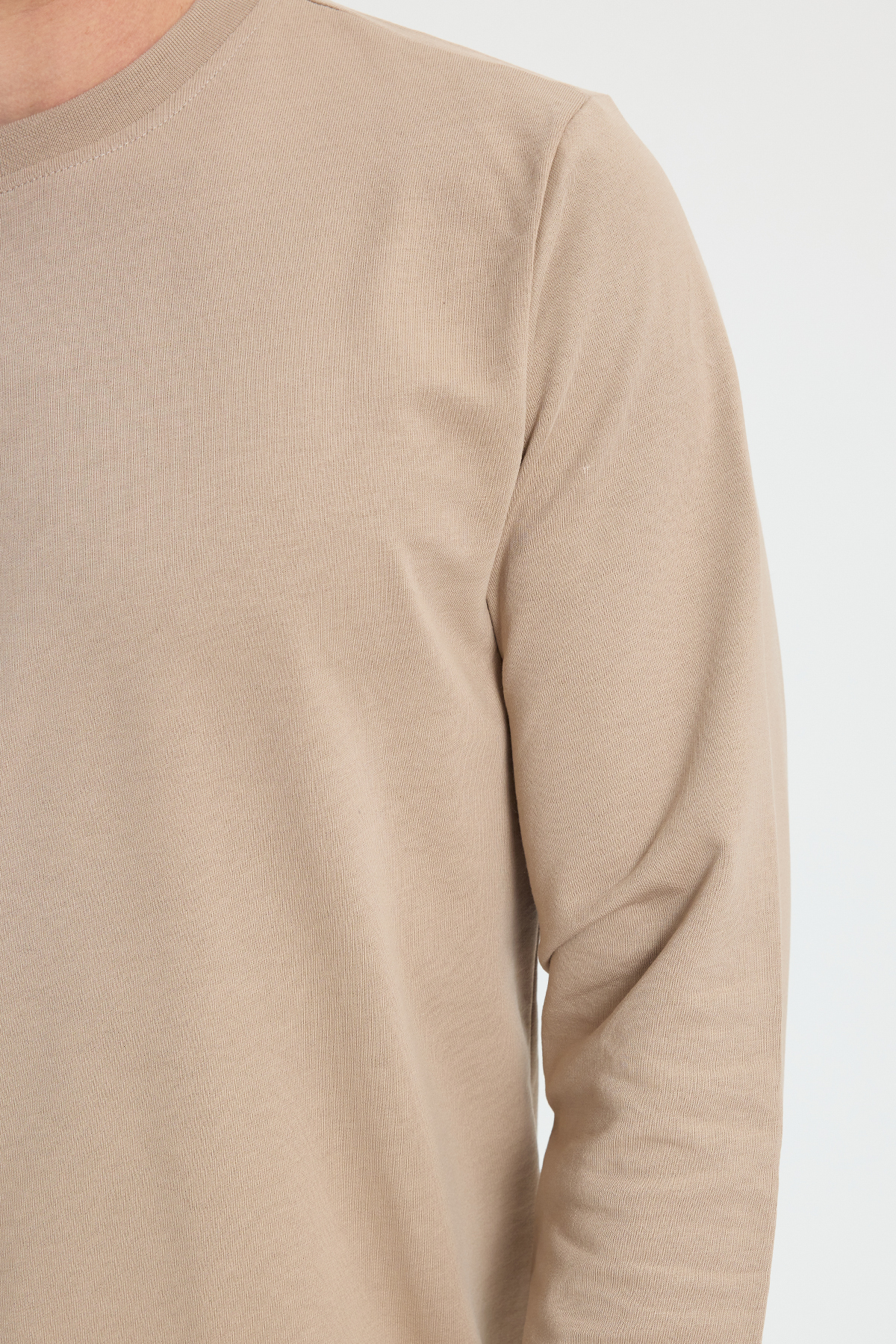 Tudors  Erkek Relax Fit Rahat Kesim %100 Pamuk 2 İplik Bisiklet Yaka Taş Sweatshirt - Görsel 3