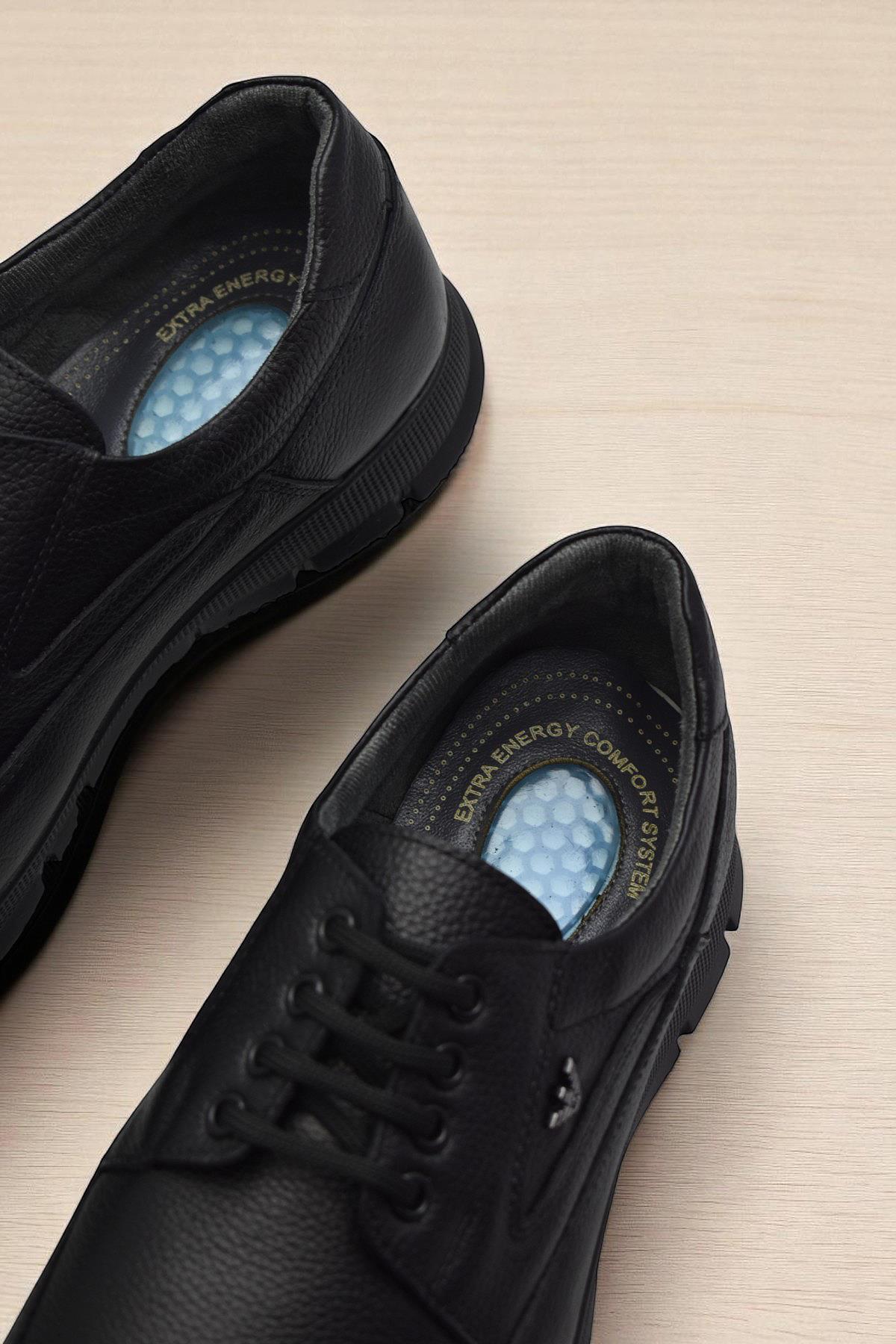 ISPARTALILAR  301 Ortopedik Topuk Masajlı Hakiki Deri Erkek Ayakkabı Kışlık Erkek Deri Ayakkabı - Görsel 7