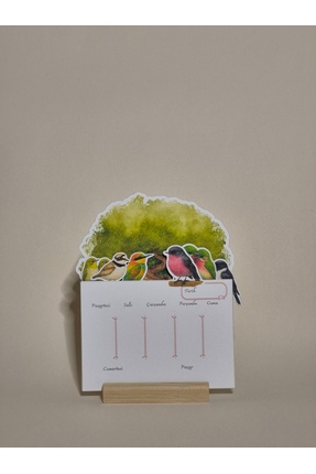 Leapin Craft Tasarım Kuş Temalı Haftalık Planlayıcı