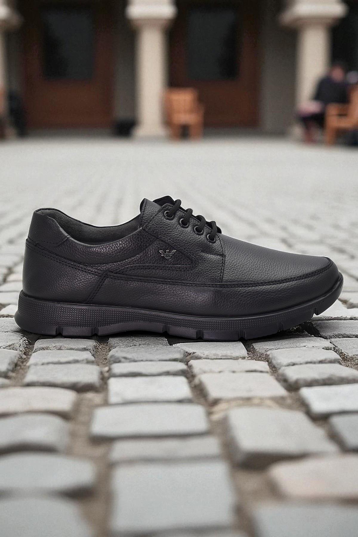 ISPARTALILAR  301 Ortopedik Topuk Masajlı Hakiki Deri Erkek Ayakkabı Kışlık Erkek Deri Ayakkabı - Görsel 3