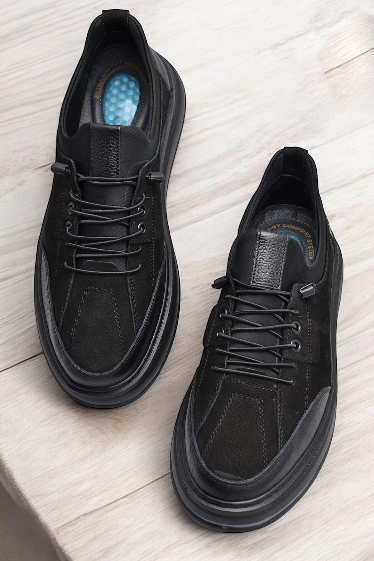 ISPARTALILAR  TAB550 Topuk Jelli Ortopedik Taban Hakiki Deri Erkek Ayakkabı Casual Günlük Erkek Ayakkabı POLİ Hafi