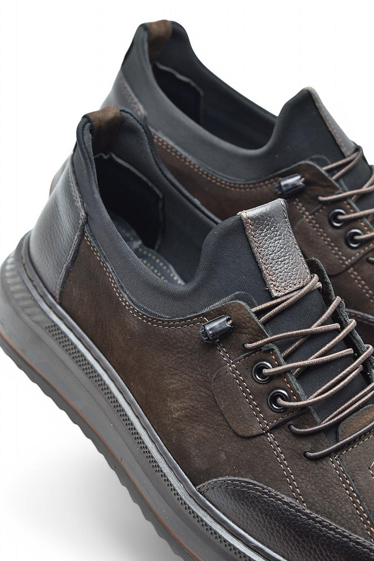 ISPARTALILAR  TAB550 Topuk Jelli Ortopedik Taban Hakiki Deri Erkek Ayakkabı Casual Günlük Erkek Ayakkabı POLİ Hafi - Görsel 5