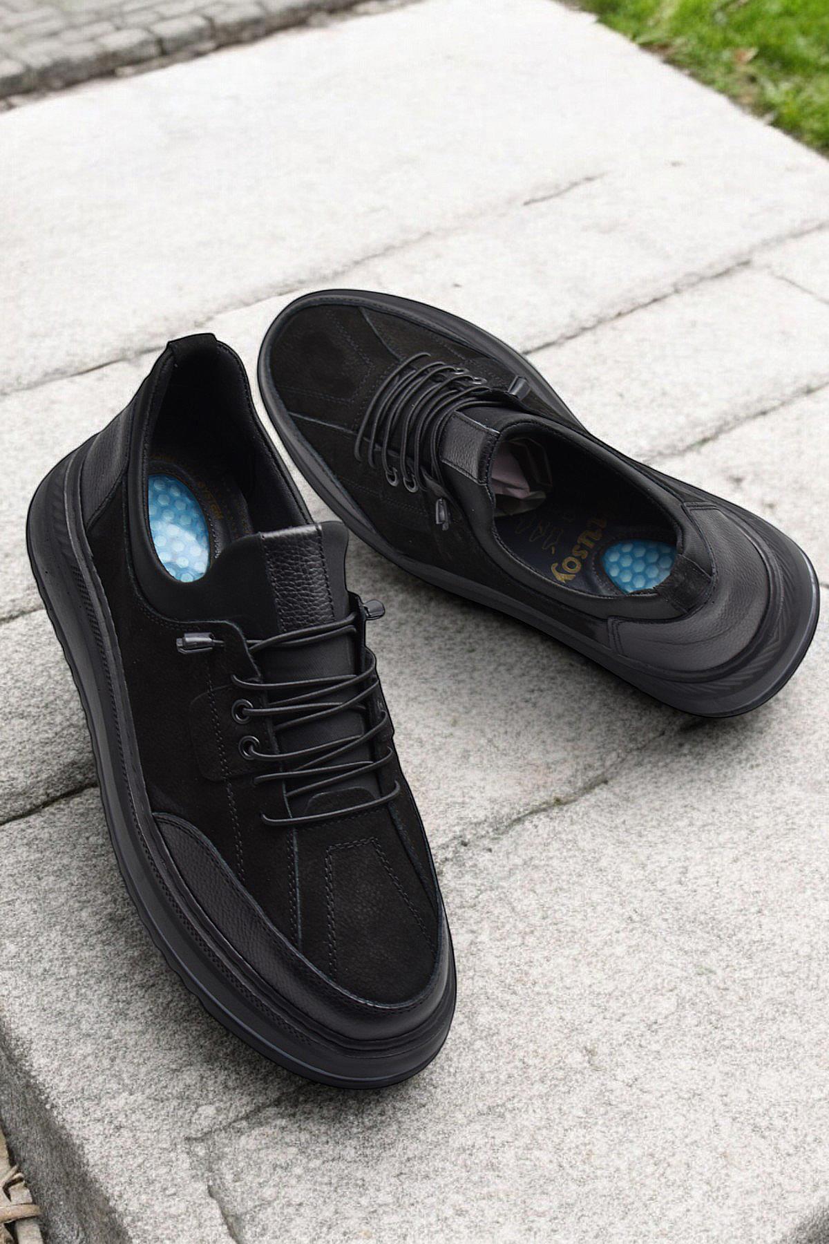 ISPARTALILAR  TAB550 Topuk Jelli Ortopedik Taban Hakiki Deri Erkek Ayakkabı Casual Günlük Erkek Ayakkabı POLİ Hafi - Görsel 8