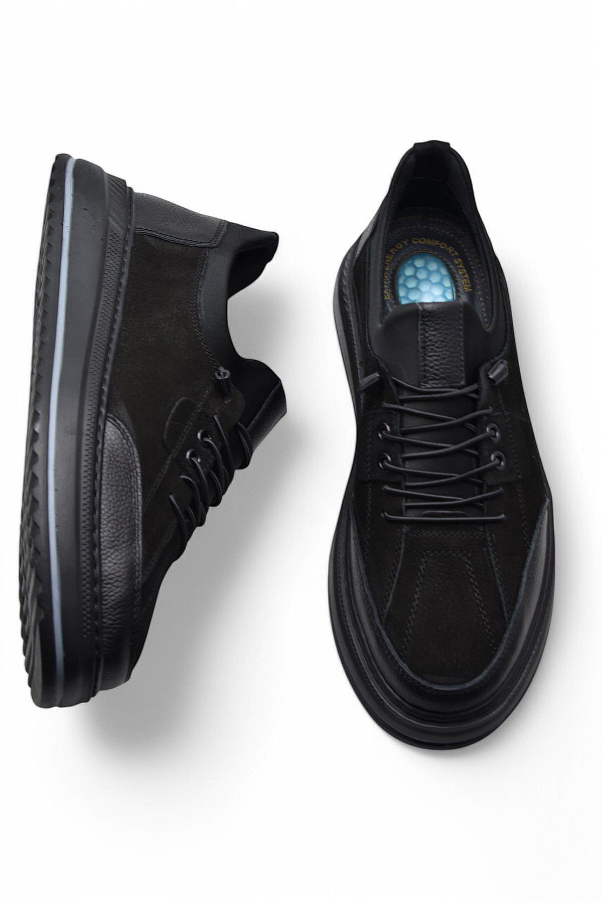 ISPARTALILAR  TAB550 Topuk Jelli Ortopedik Taban Hakiki Deri Erkek Ayakkabı Casual Günlük Erkek Ayakkabı POLİ Hafi - Görsel 6