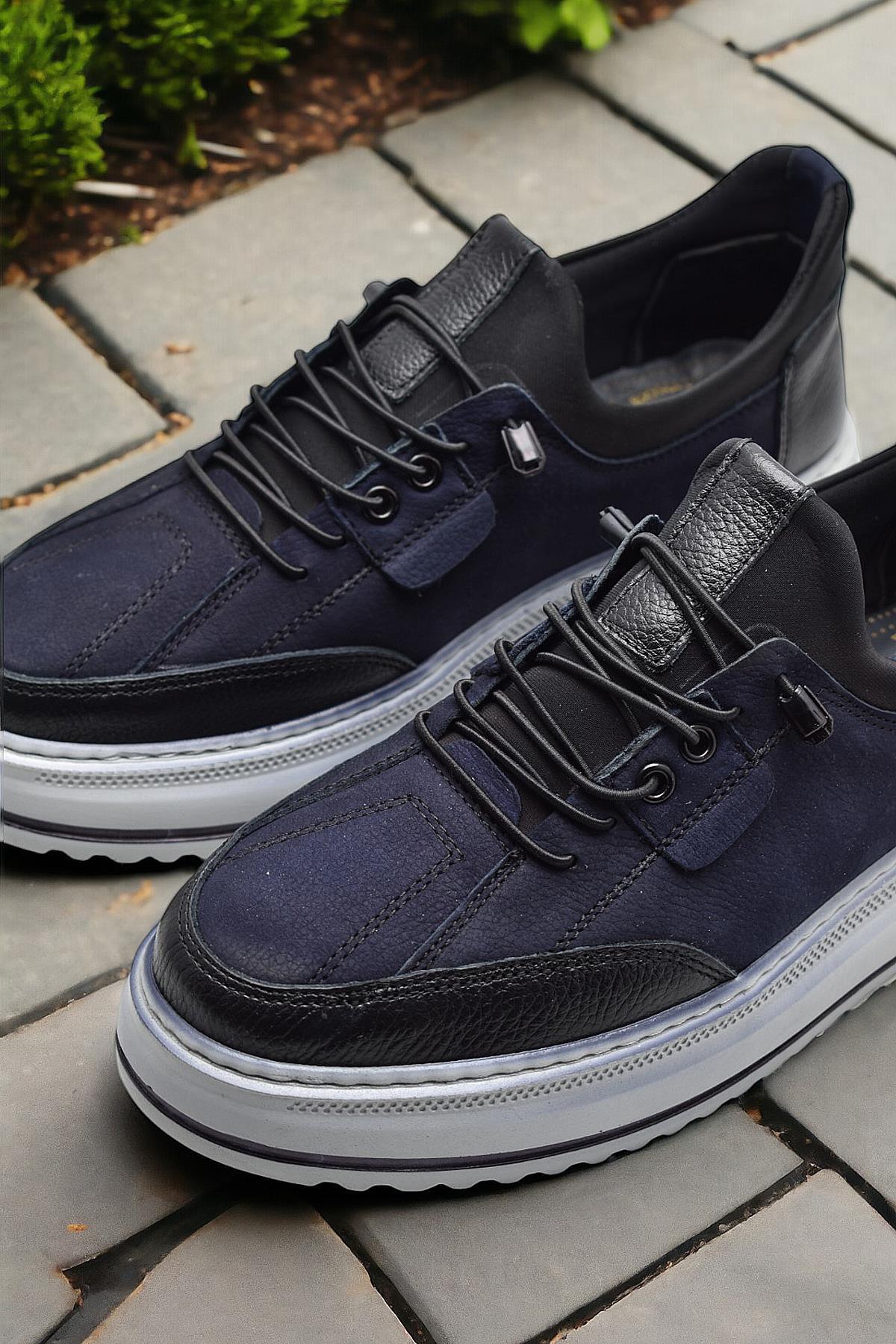 ISPARTALILAR  TAB550 Topuk Jelli Ortopedik Taban Hakiki Deri Erkek Ayakkabı Casual Günlük Erkek Ayakkabı POLİ Hafi - Görsel 7