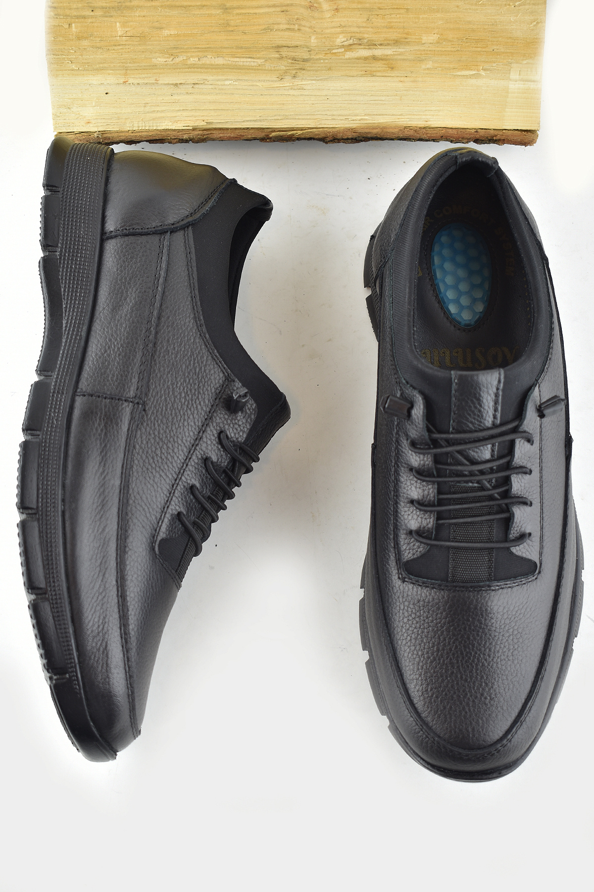 ISPARTALILAR  TAB325a Tam Ortopedik Topuk Masajlı Taban Erkek Ayakkabı Hakiki Deri Mevsimlik Ayakkabı - Görsel 5