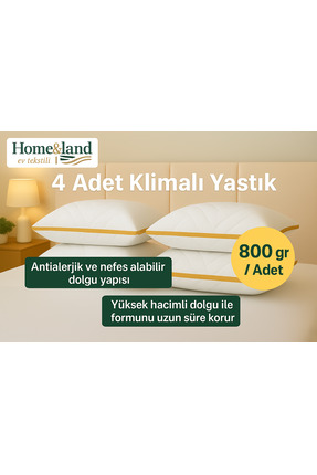 home&lands 4 Adet Klimalı Yastık