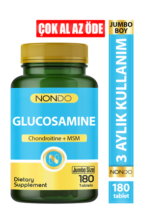 Nondo Glucosamine 180 Tablet (Jumbo Boy 3 Aylık Kullanım)