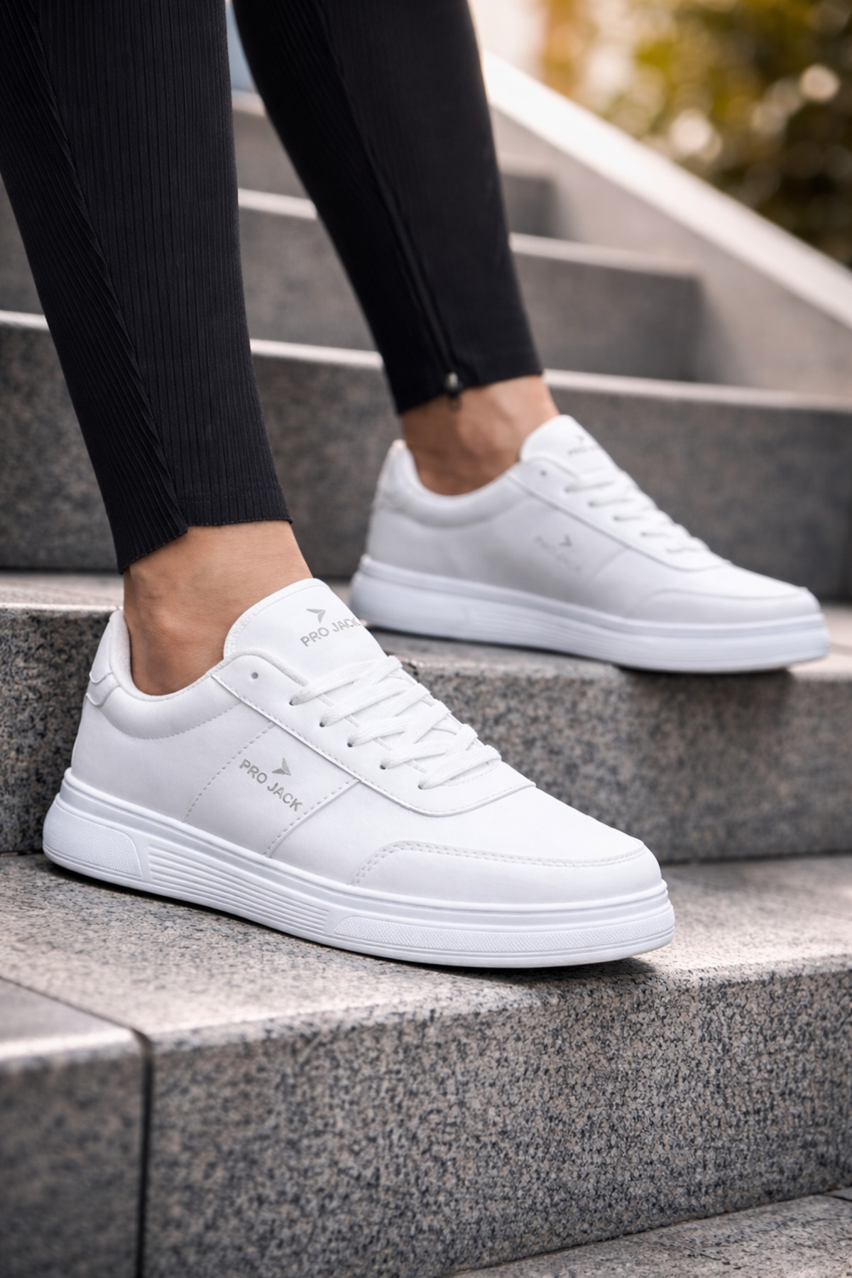 Projack  Beyaz Günlük Ortepedik Erkek Spor Ayakkabı Sneaker - Görsel 5