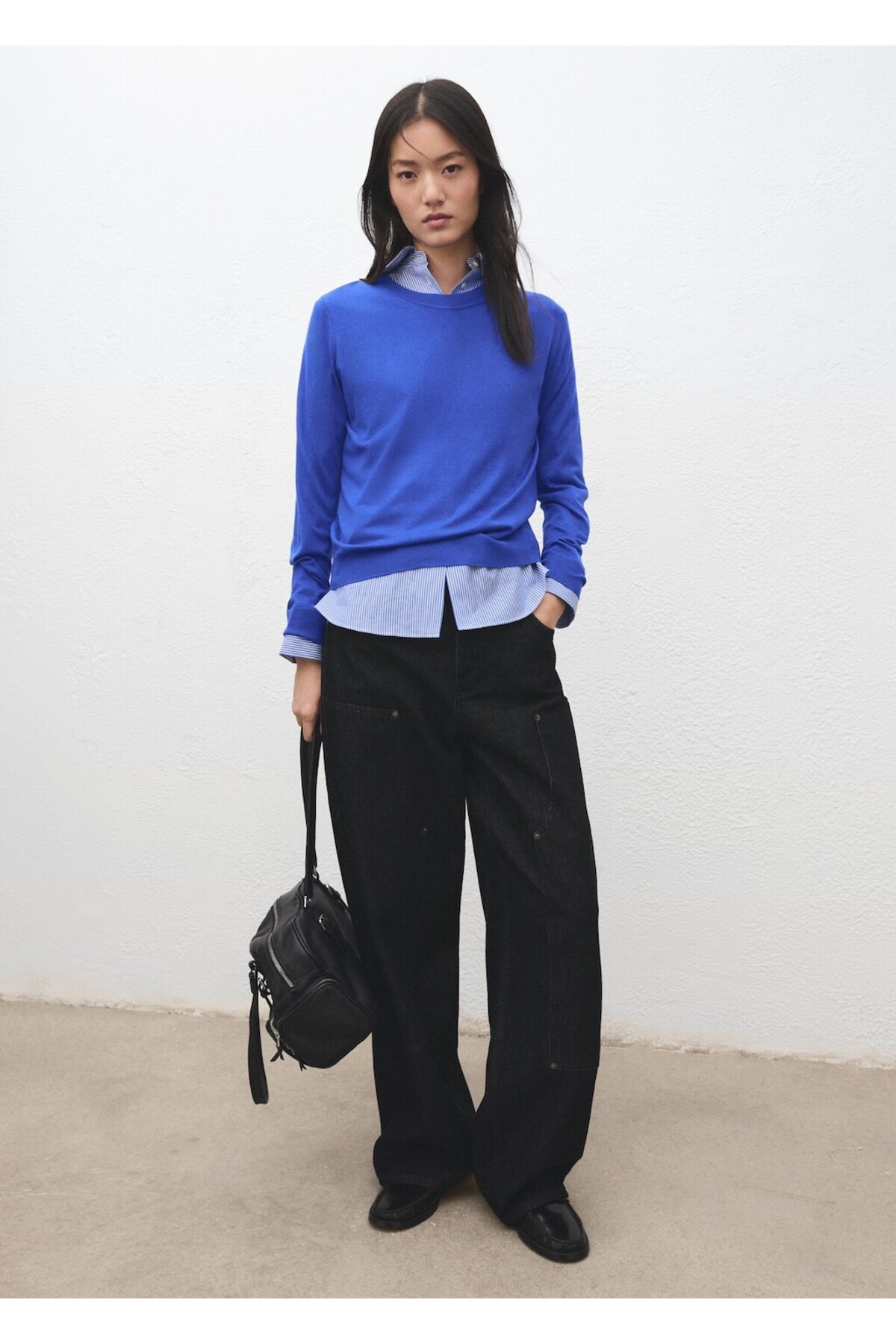 MANGO  İnce triko yuvarlak yaka kazak - Görsel 2