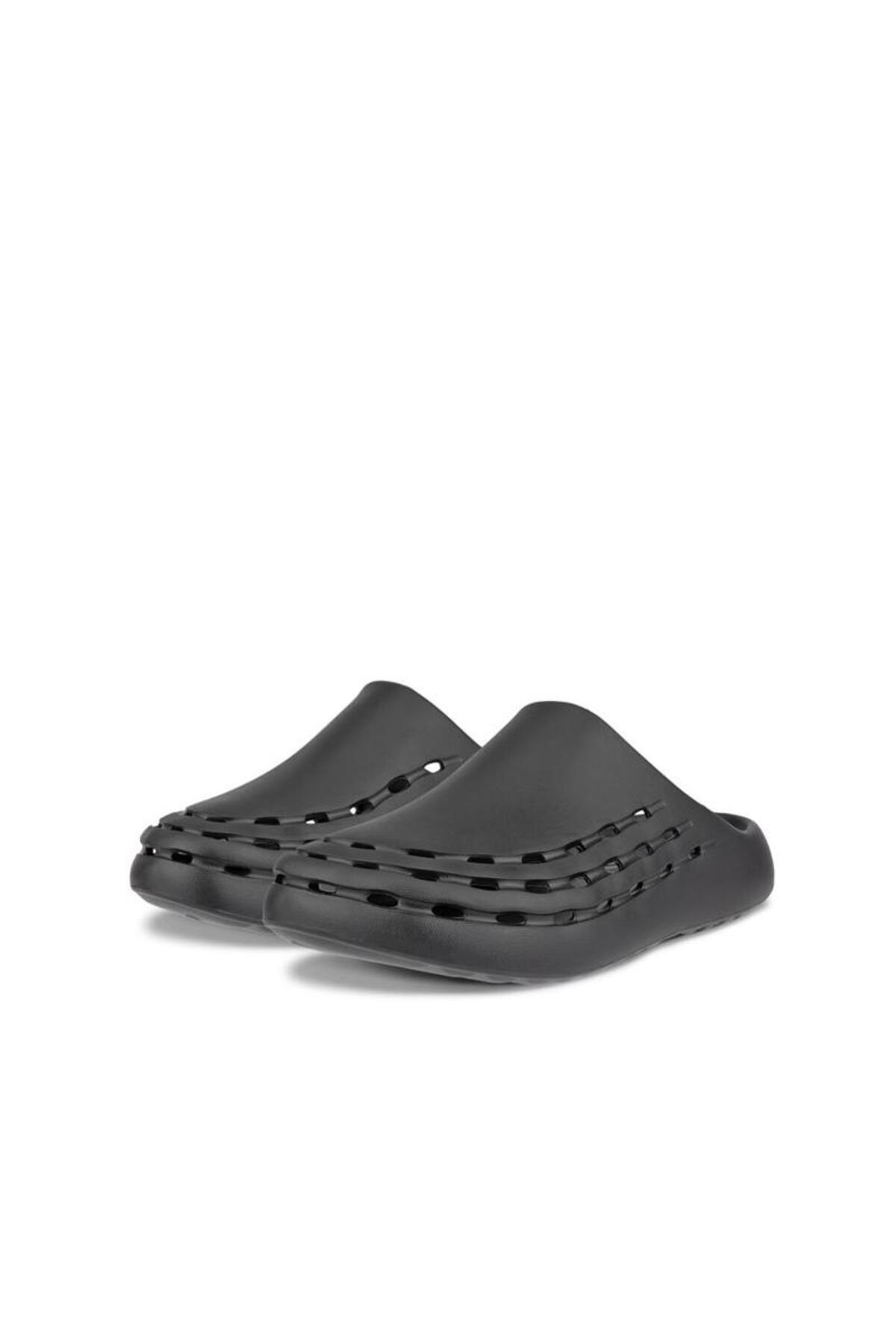 Ecco Cozmo Slide Erkek Siyah Tekstil Terlik görsel 3