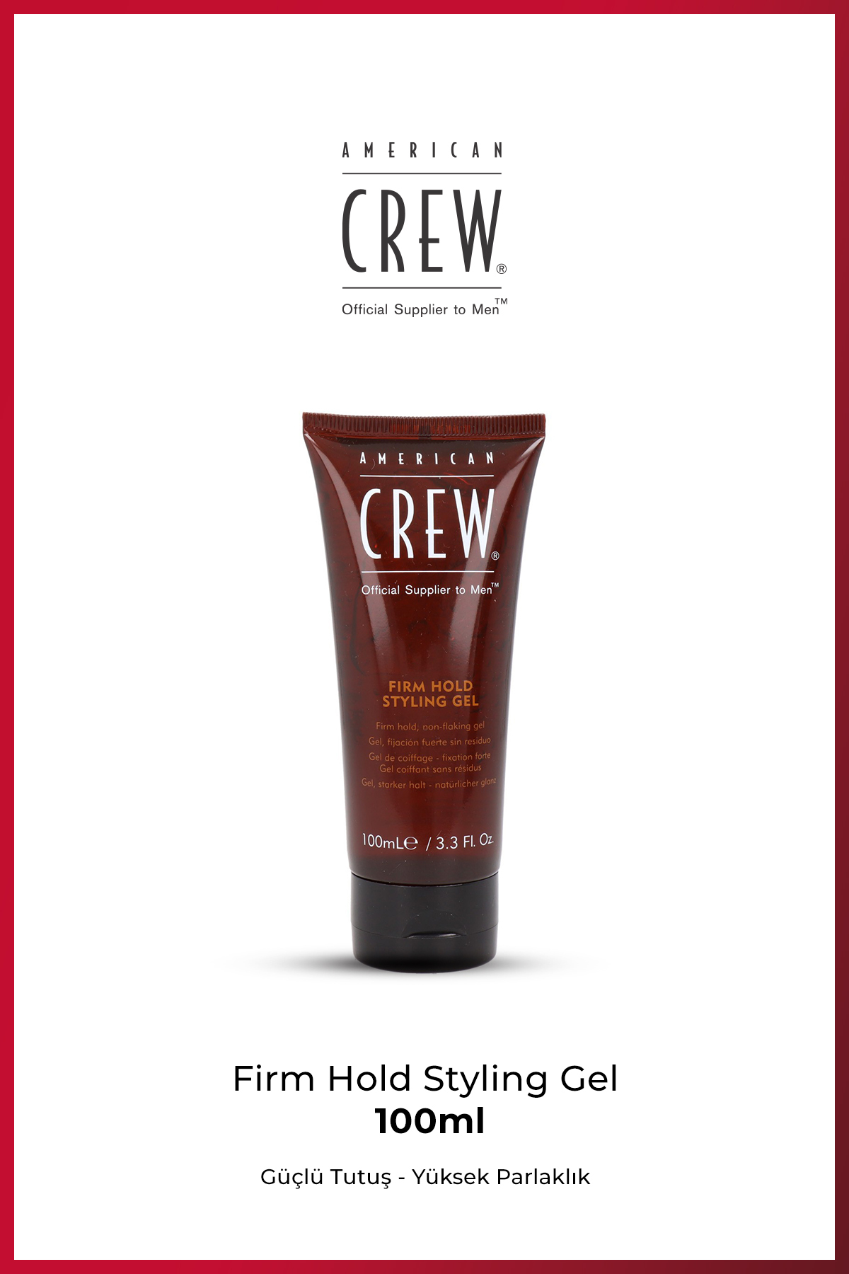 American Crew Firm Hold Styling Gel Güçlü Tutuşlu Saç Şekillendirici Jel / Strong Hold Styling Gel 100 ml — 669316076033