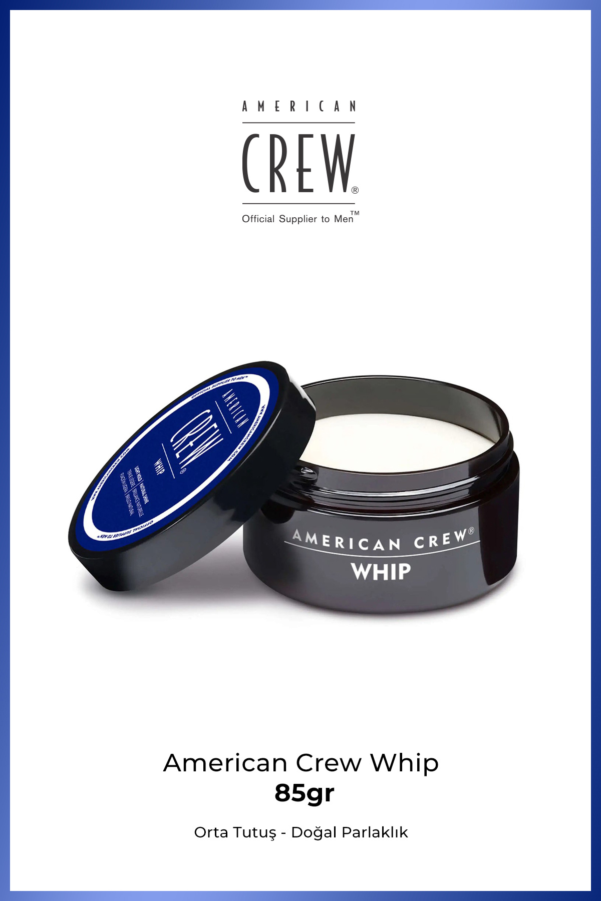 American Crew Saç Şekillendirici Krem Whip Wax 85 g – Doğal Hacim Veren Hafif Tutuş Erkek Wax — 738678003190