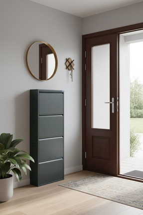 LICCIA Metal Ayakkabılık 4 lü Antrasit