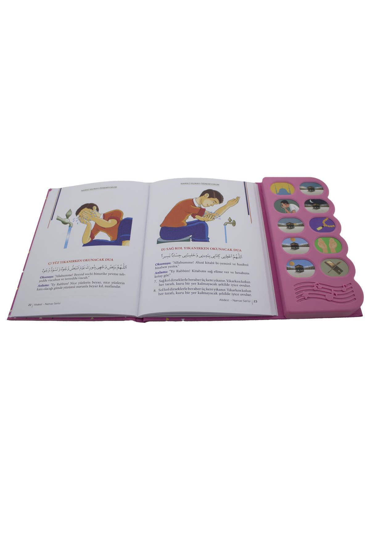 BAYSEM Pusulalı Kıbleyi Gösteren Sesli Namaz Öğreten Cihaz Resimli Kitap Seti Pembe fotoğrafı 2 (önizleme)