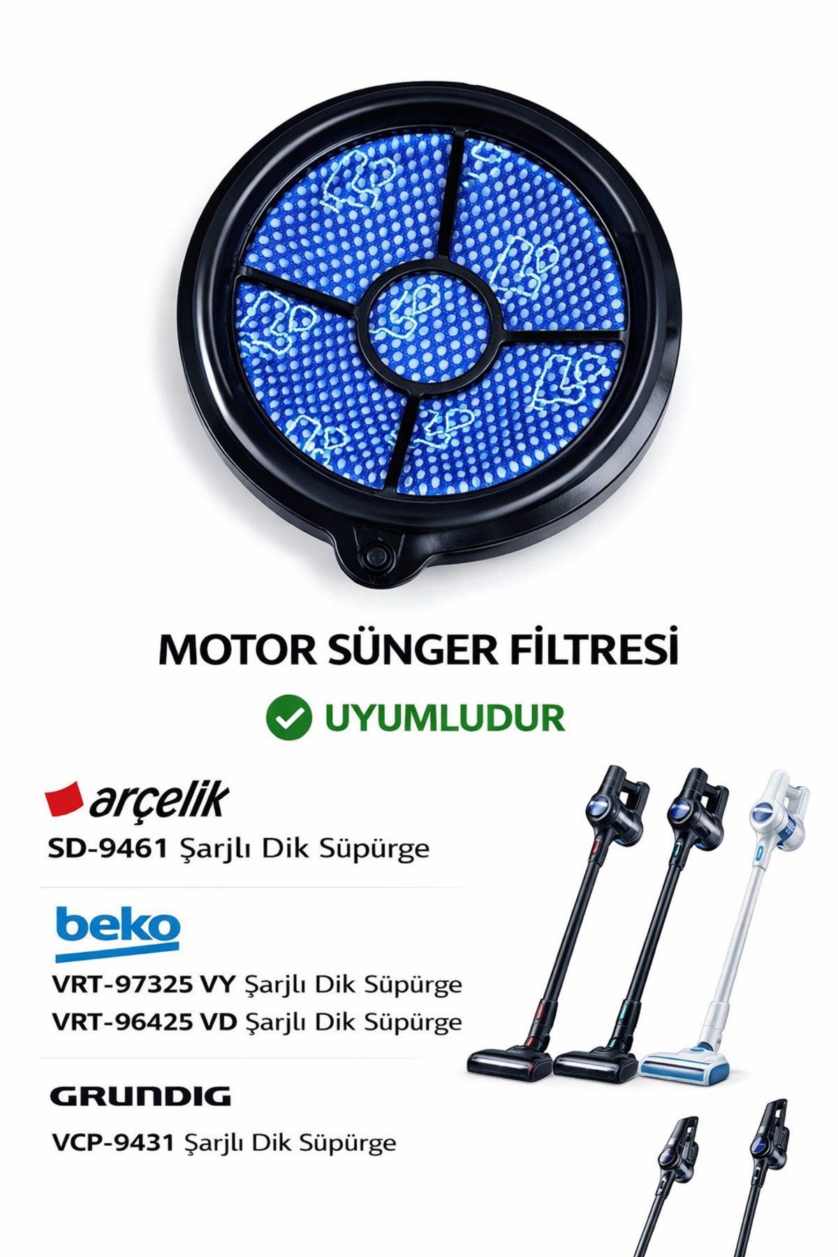 v8ex様用 ÖZ BEYAZ EŞYA BEKO VRT-97325 VY MOTOR SÜNGER FİLTRESİ - Fiyatı