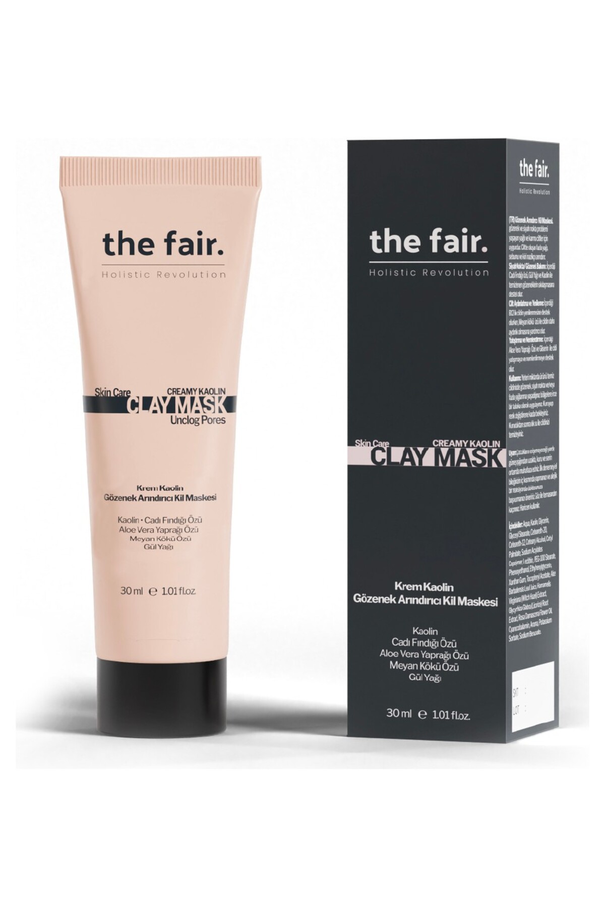 Gözenek Temizleyen Kaolin Kil Maskesi 100 ml ve Peptit Serum Seti 30 ml — THEFAIRSET2023/21 — تصویر 7 از 9