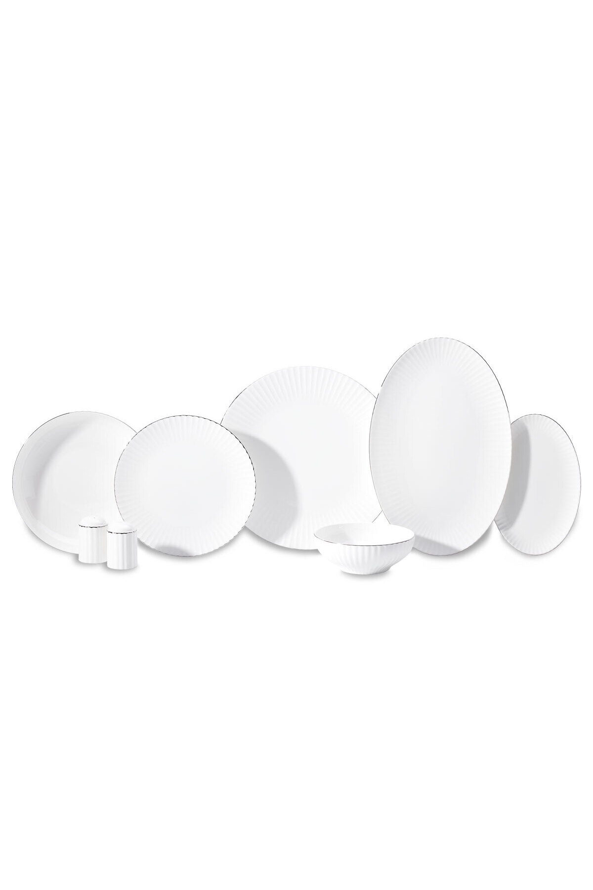 KORKMAZ Lina Collection 53 Parça Platin Yemek Takımı A8195