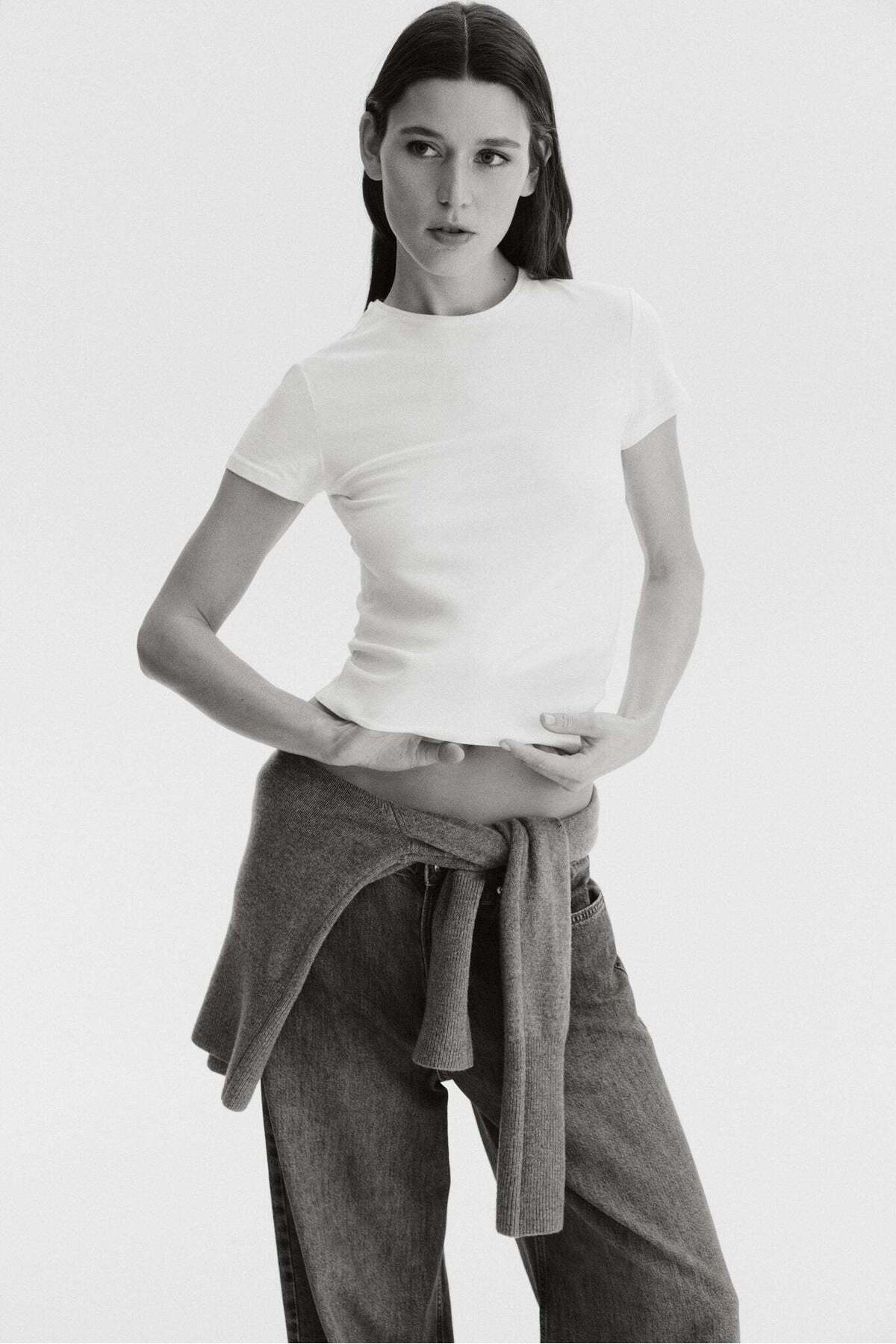 H&M Fitted T-shirt