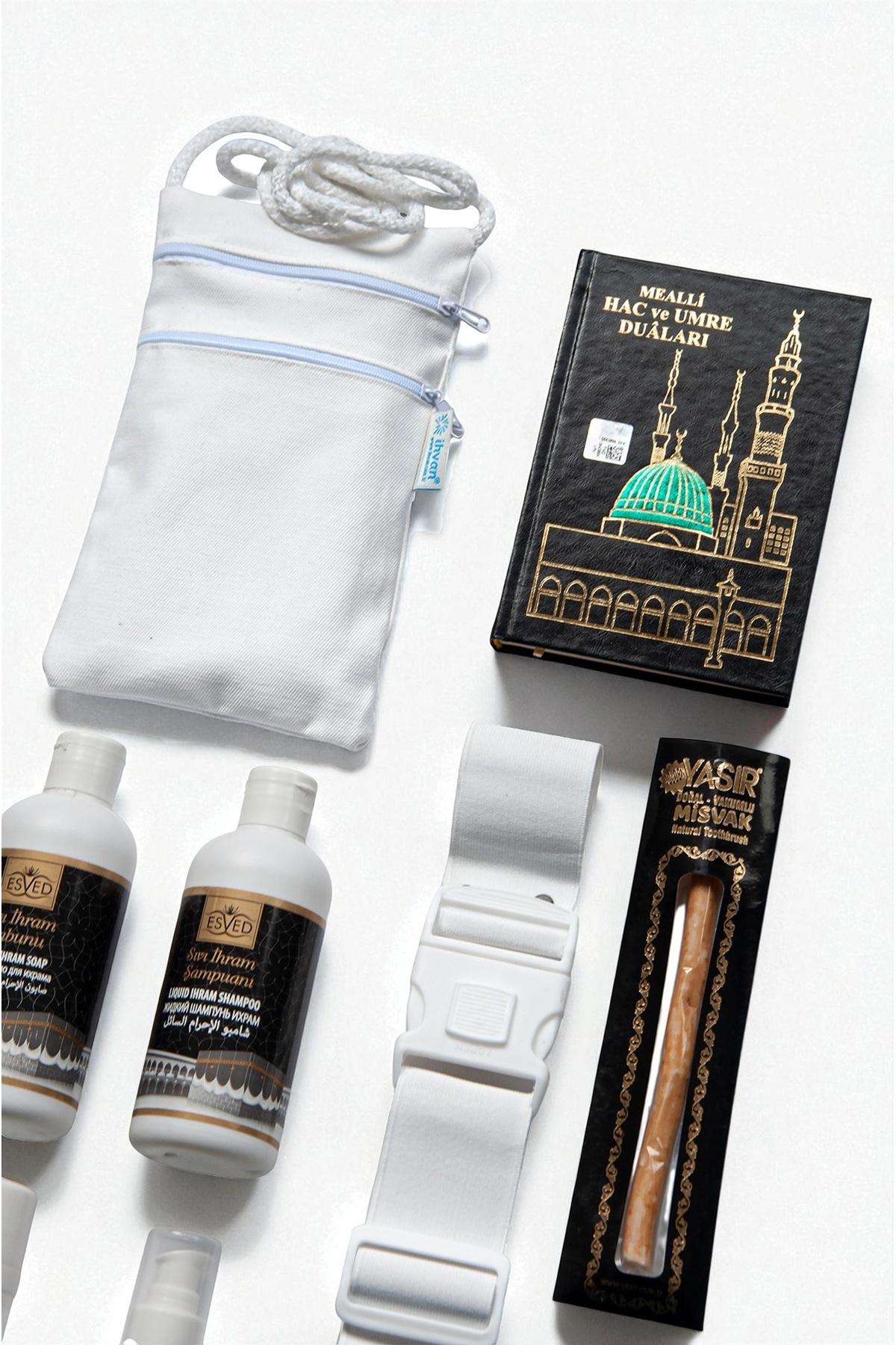 ihvan online Hac Umre 12 Parça İhrama Uygun Kokusuz Hijyen ve İhtiyaç Seti fotoğrafı 4 (önizleme)