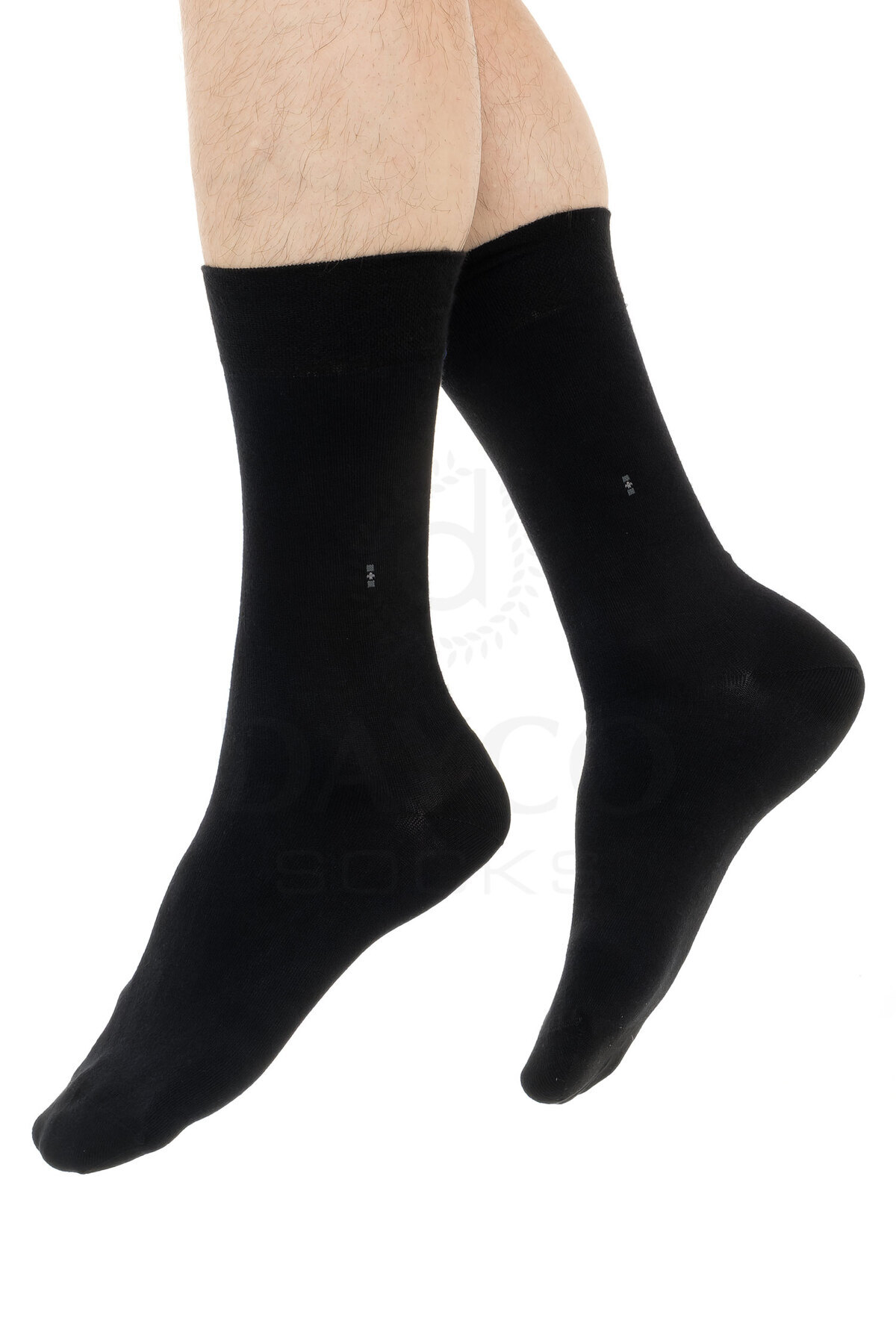 DAYCO  Premium Yazlık Erkek Bambu Soket Çorap 8'li Siyah Set Kraft Kutulu - Görsel 5